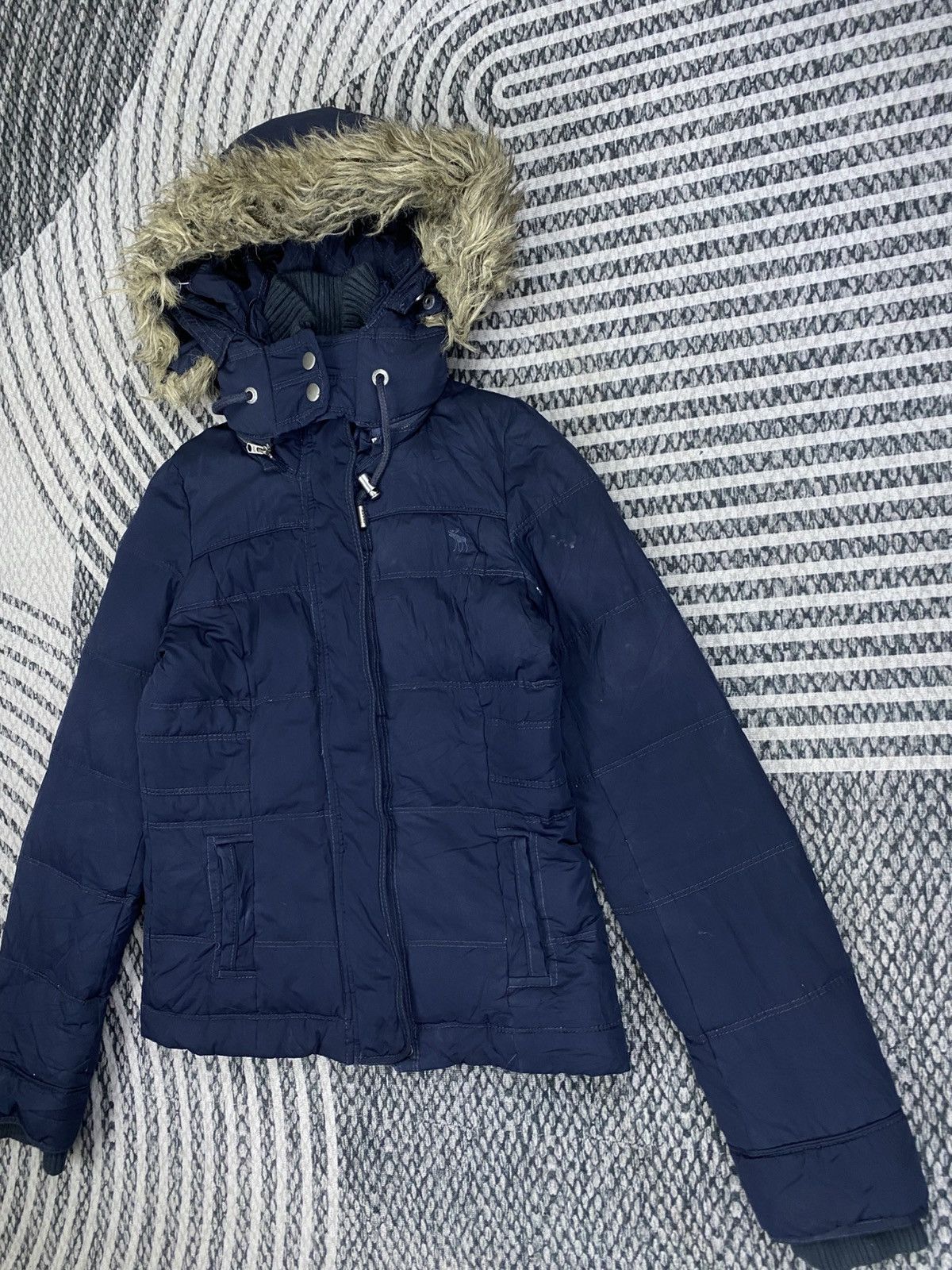 Abercrombie & Fitch Abercrombie & Fith Faux Fur Hoodie Down Jacket Size M / US 6-8 / IT 42-44 - 4 Thumbnail