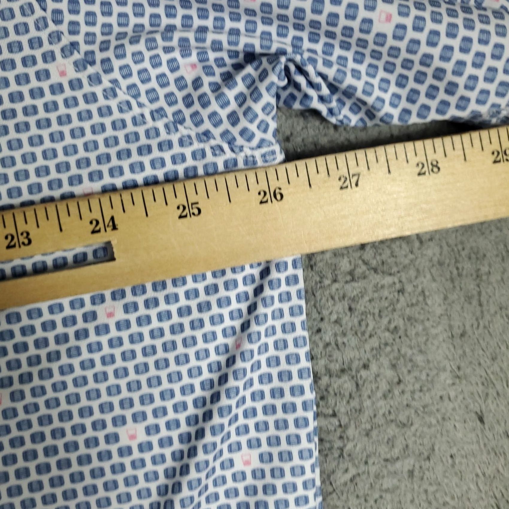 Vintage Holderness & Bourne Polo Shirt Mens 2XL Blue Geometric Golf Short Sleeve Size US XXL / EU 58 / 5 - 6 Thumbnail