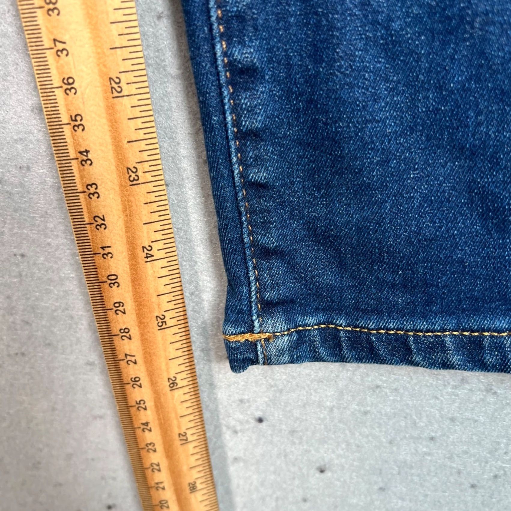 Everlane Everlane Womens Size 24 Ankle High-Rise Skinny Blue Denim Dark Zip 5-Pocket Stretch Regular Inseam 26 Size 42" / US 20 - 7 Thumbnail