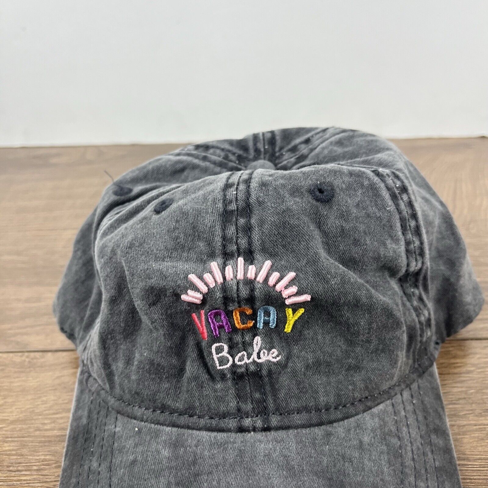 Other Vacay Babe Hat Vacation Babe Hat Gray Adjustable Hat Gray Ad Size ONE SIZE - 7 Thumbnail