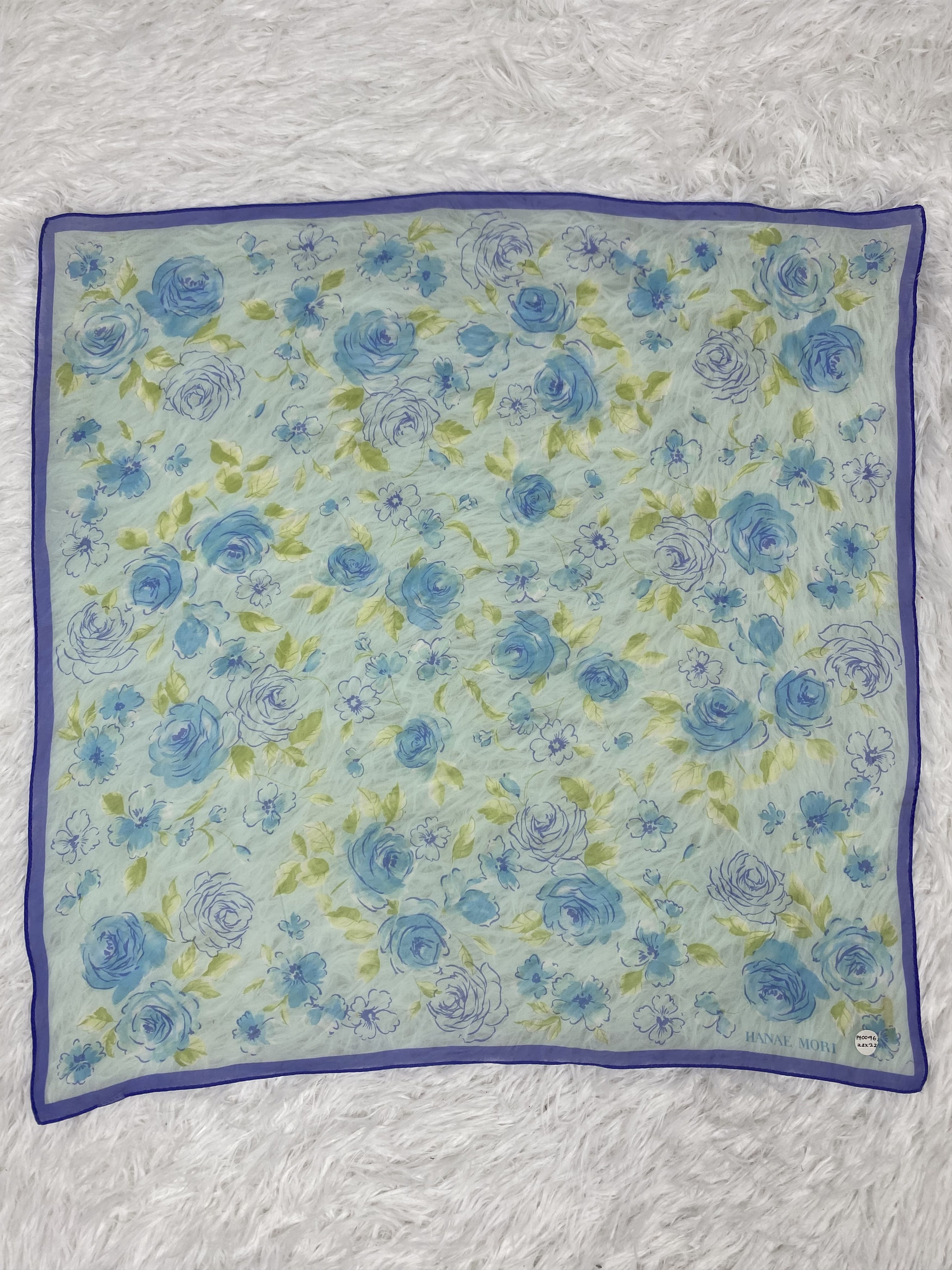 Hanae Mori Vintage Hanae Mori Handkerchief PH0096 Size ONE SIZE - 3 Thumbnail