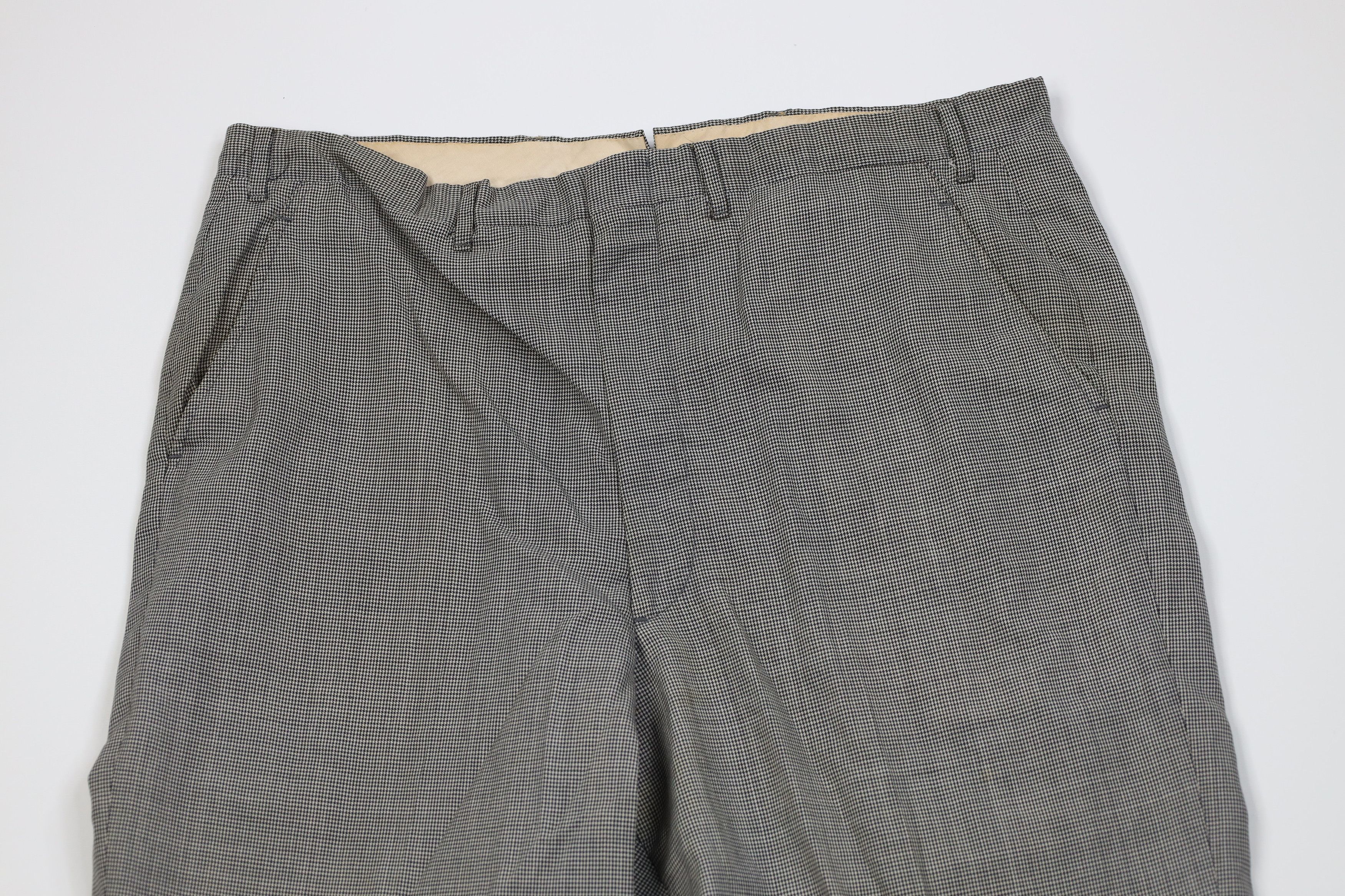 Vintage Vintage 50s Streetwear Wool Houndstooth Chino Pants USA Size US 36 / EU 52 - 2 Thumbnail