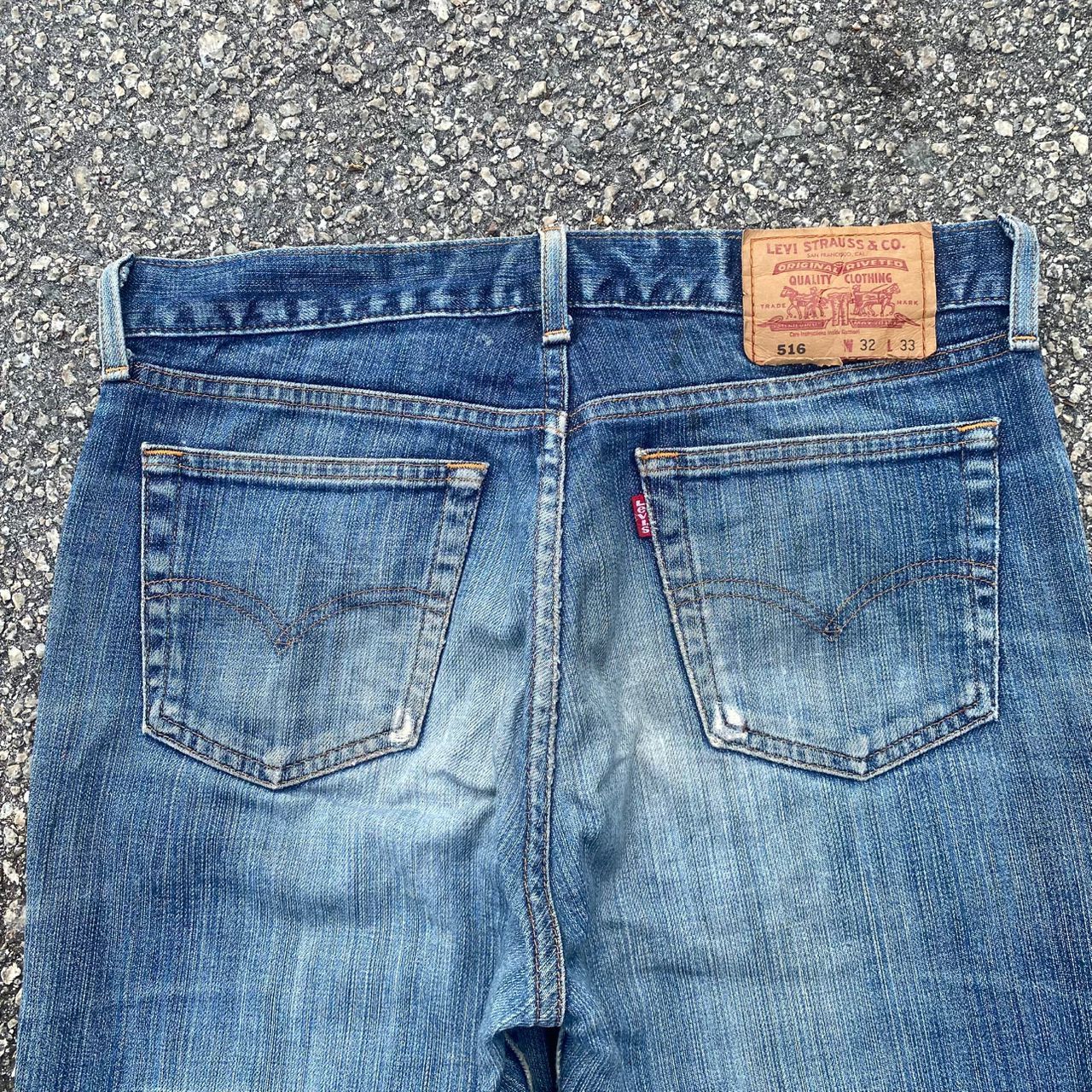 Levi's Vintage Levis 516 Flare Distressed Denim Size US 31 - 11 Thumbnail