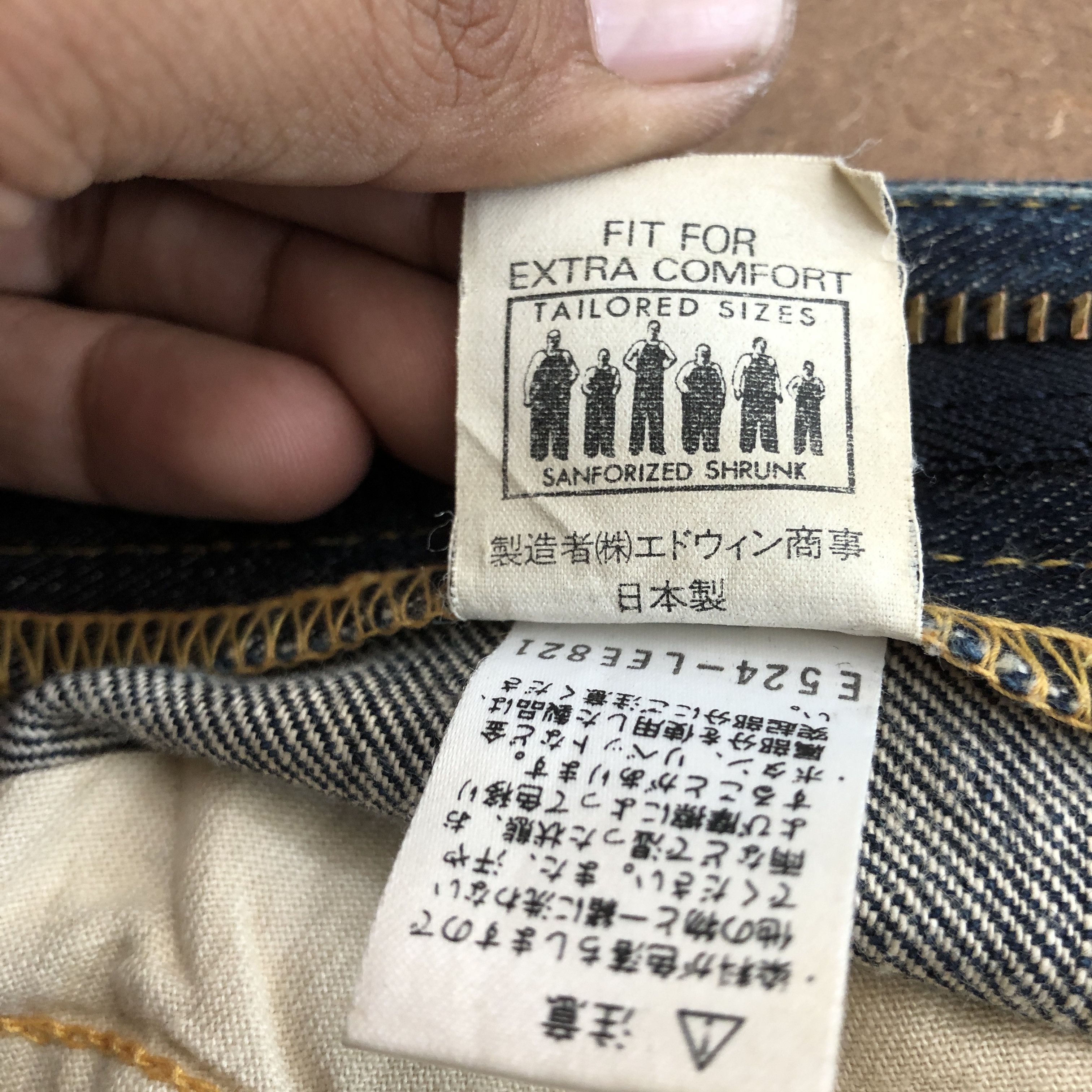 Lee Vintage 80's Lee Riders Sanforized Selvedge Jeans Denim Size US 30 / EU 46 - 8 Thumbnail