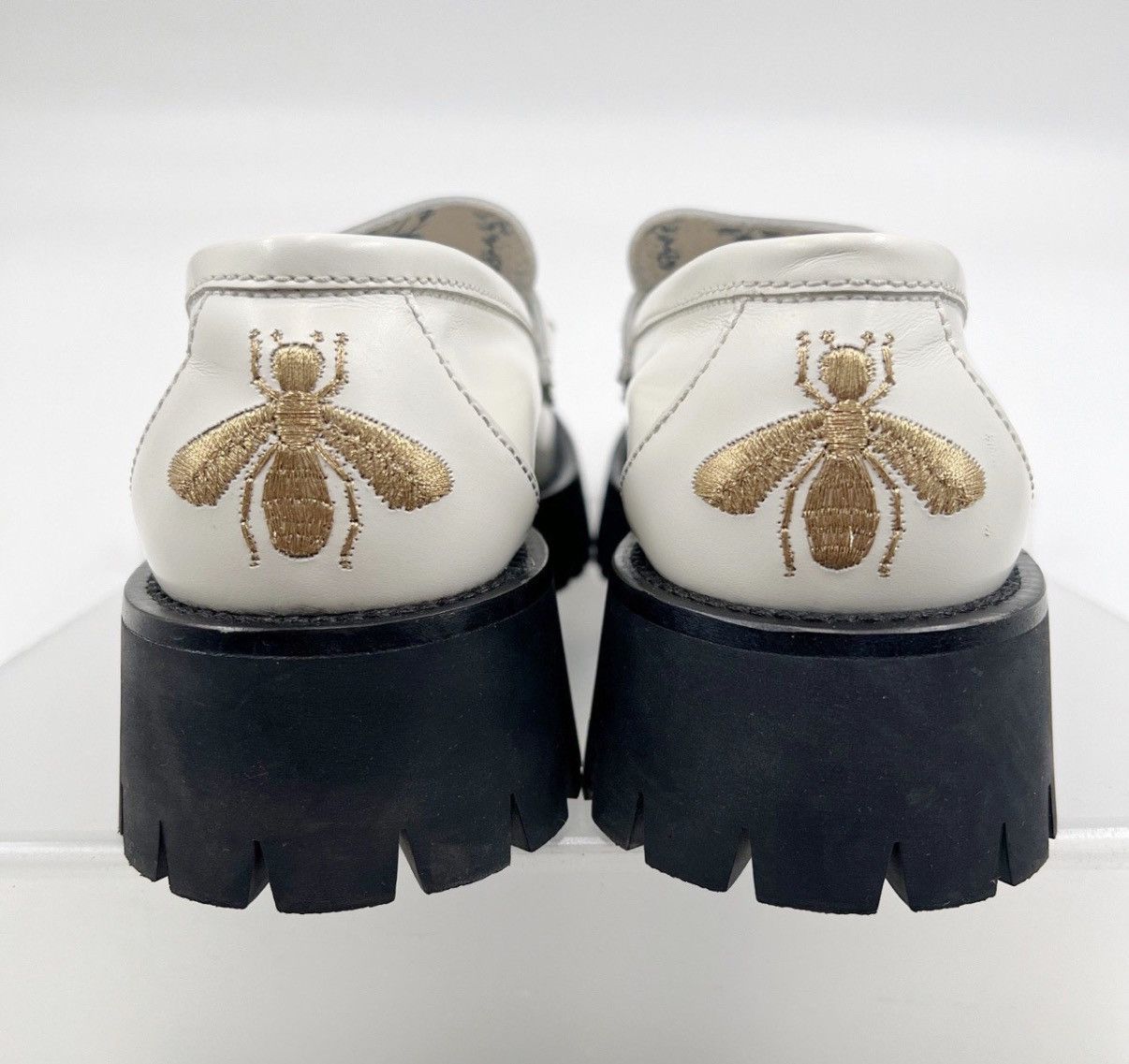 Gucci Gucci/Bee Embroidered Platform Loafers K12 Size US 6 / IT 36 - 3 Thumbnail