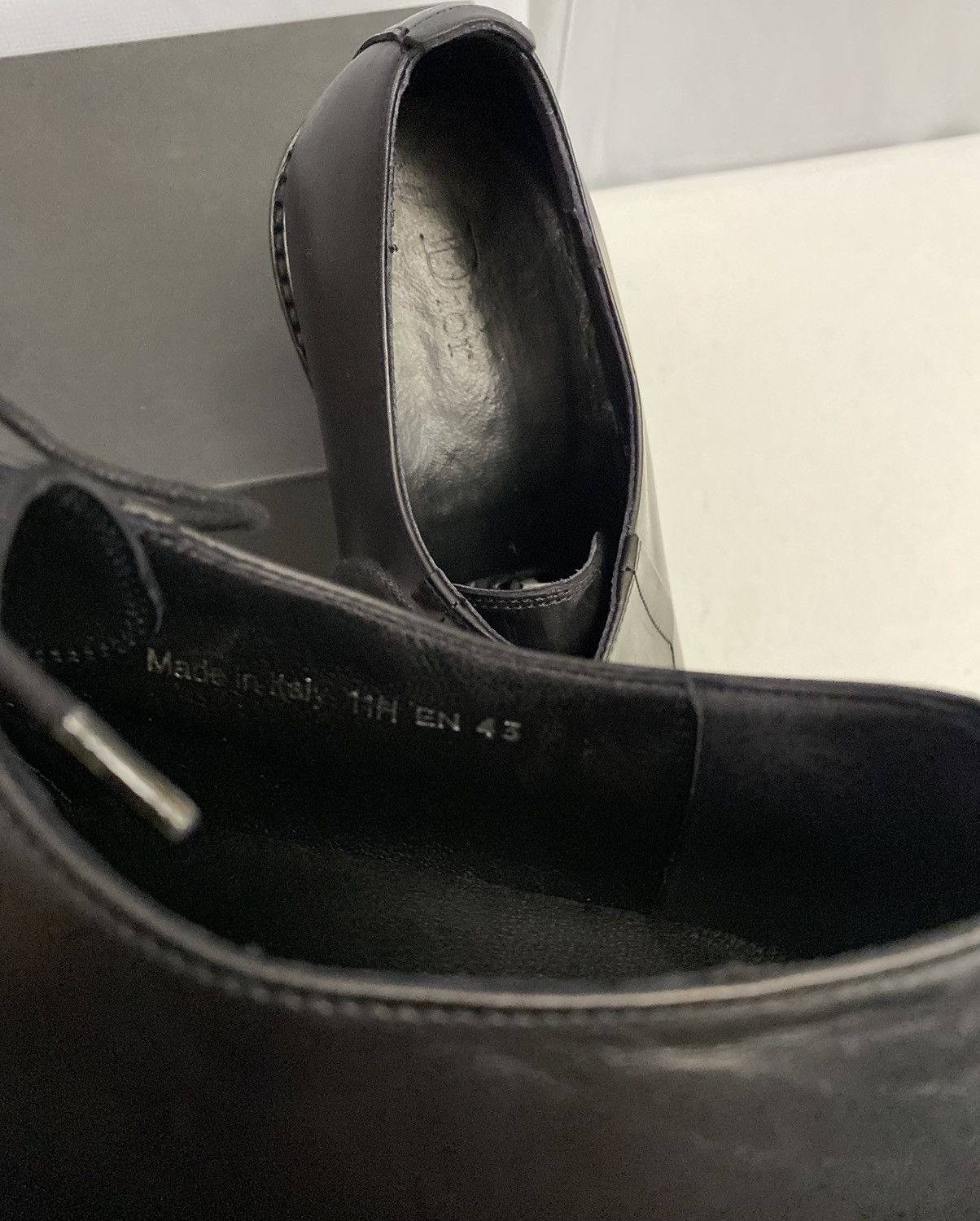 Dior Dior 🇮🇹 Black Derby Calfskin Commando Lug Sole 10 43 New Size US 10 / EU 43 - 8 Thumbnail