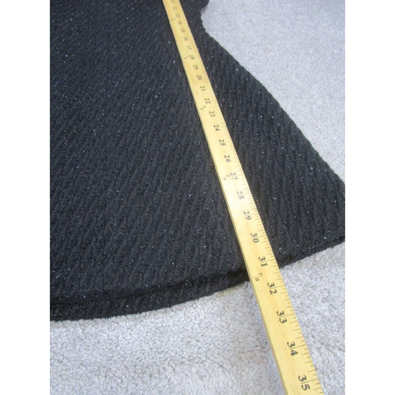 Vintage Realtakai Short Bodycon Dress Womens Small Sleeveless Black Tweed Square Neck Pullover Dress Length: Short Size 28" / US 6 / IT 42 - 4 Thumbnail