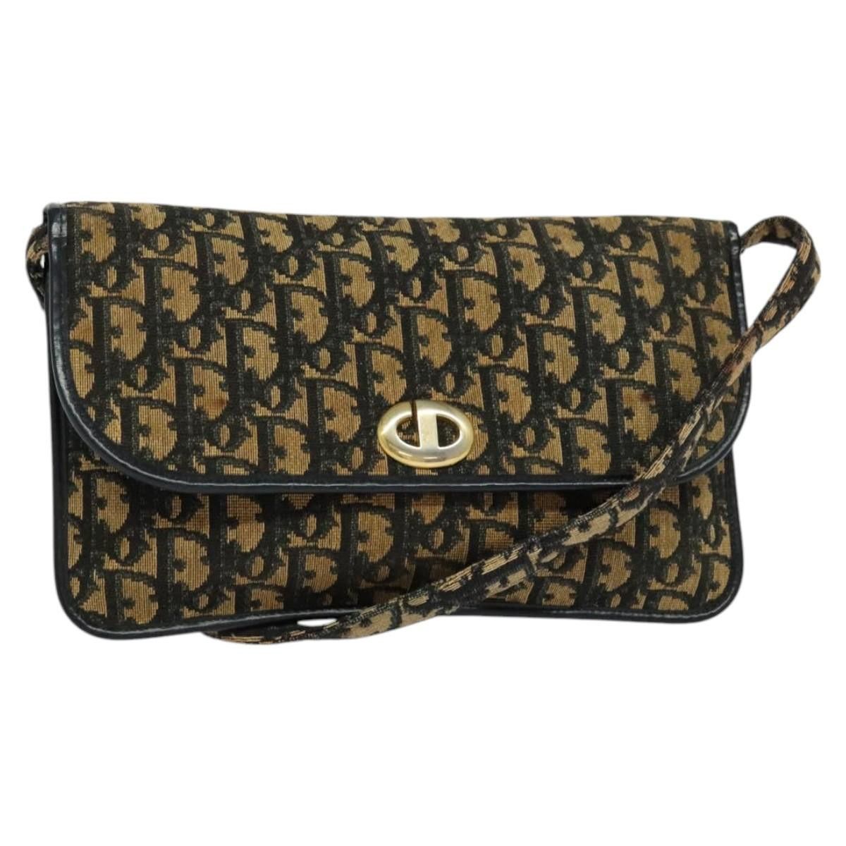 Dior DIOR Trotter Canvas Shoulder Bag Navy Size ONE SIZE - 1 Thumbnail
