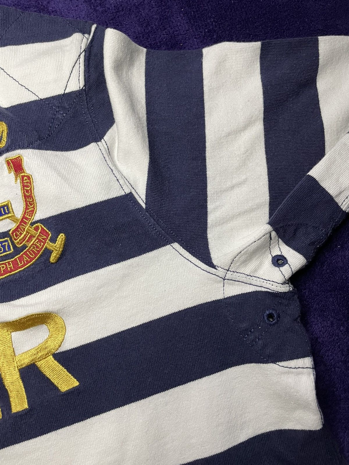 Polo Ralph Lauren × Ralph Lauren Vintage Ralph Lauren longsleeve Mercer Polo Team Size US L / EU 52-54 / 3 - 12 Thumbnail