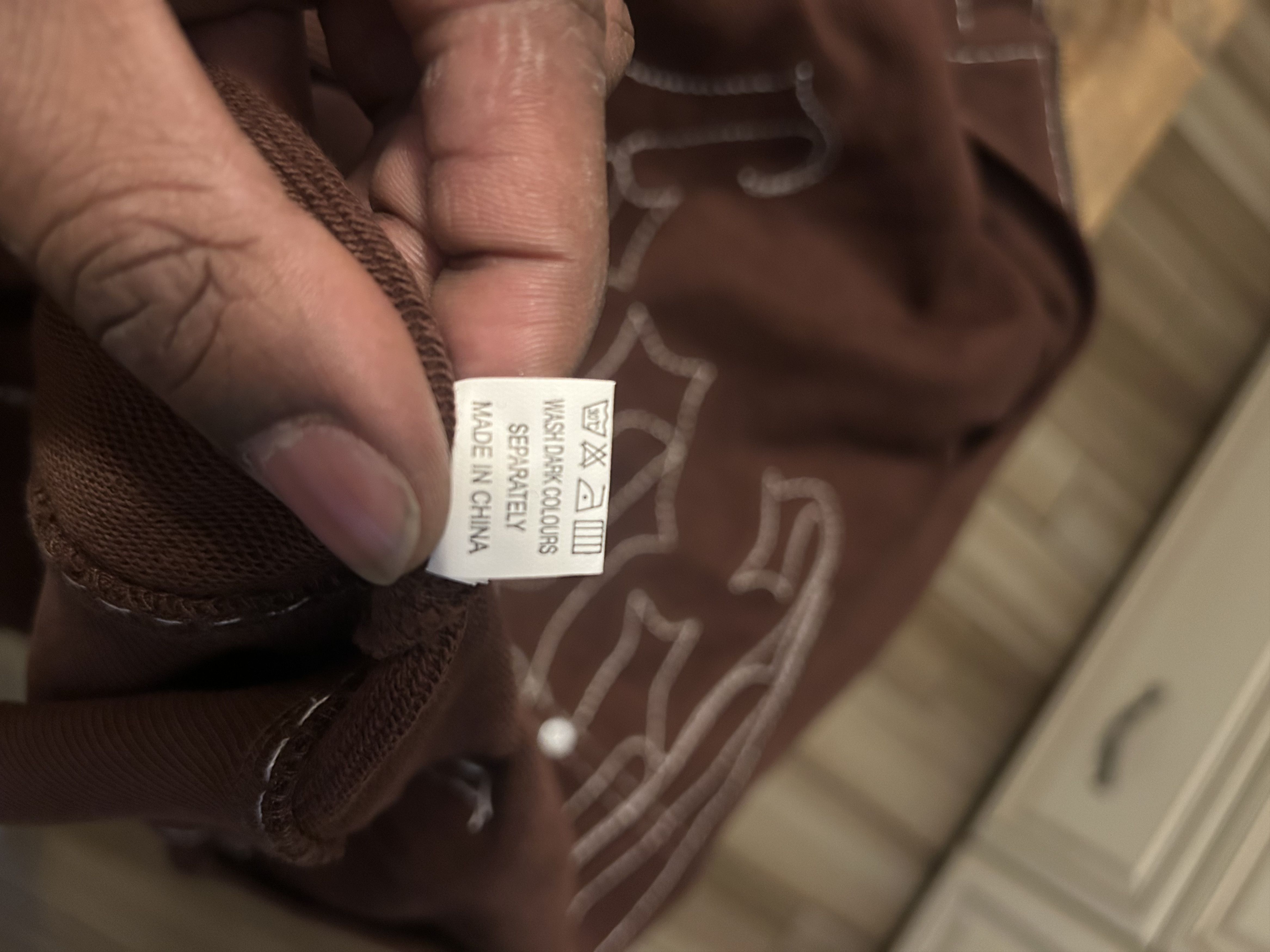 Godspeed Godspeed brown zip-up hoodie with contrast white stitching Size US XL / EU 56 / 4 - 5 Thumbnail