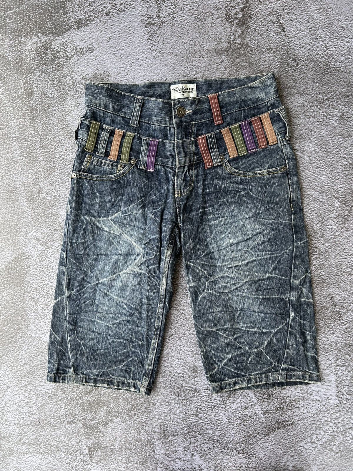 Japanese Brand Nylaus double short denim japanese brand Size US 30 / EU 46 - 1 Thumbnail