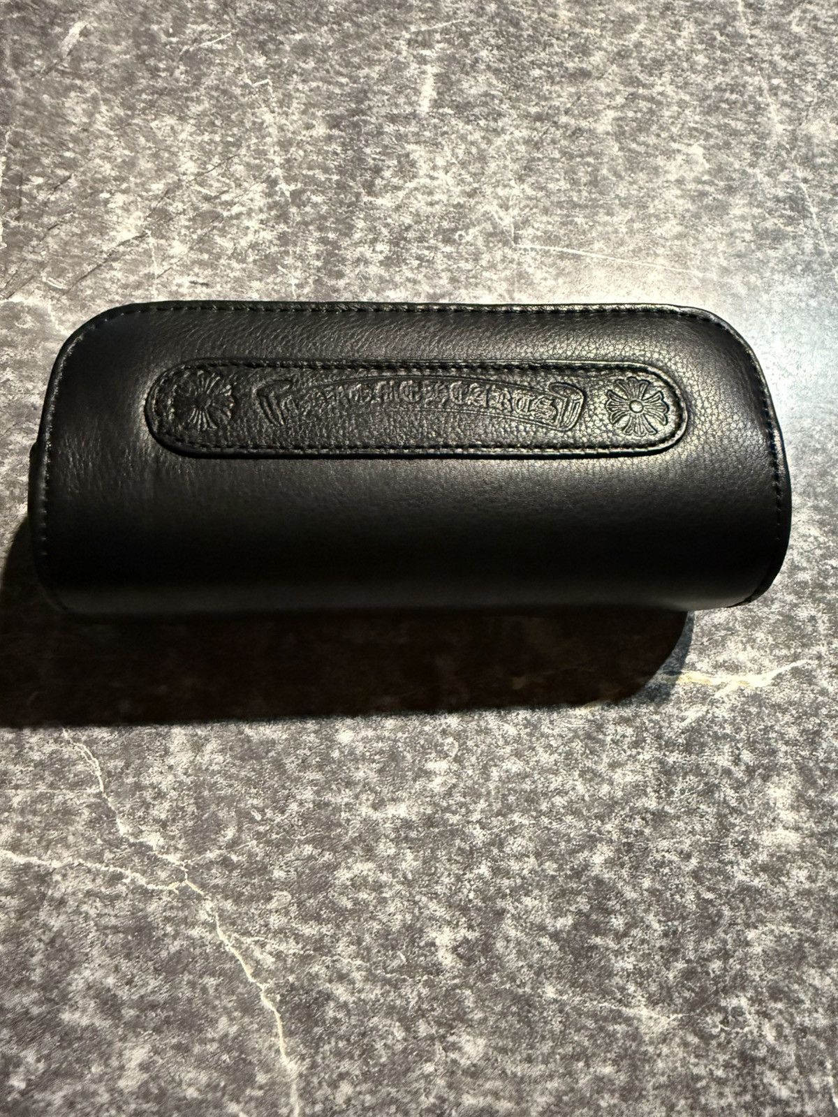 Chrome Hearts Chrome Hearts Sunglasses Case Black Leather Size ONE SIZE - 1 Thumbnail
