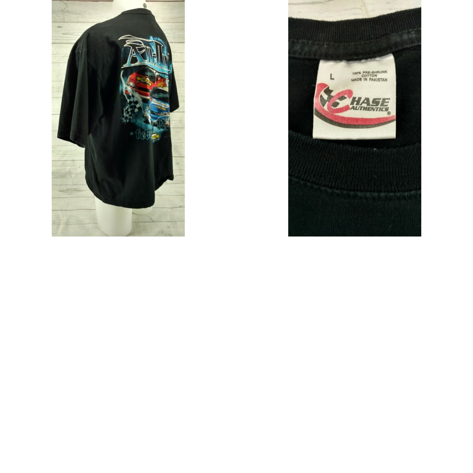 Vintage Budweiser Shootout Daytona 2007 Nascar T-shirt Mens Large Black Short Sleeve Size US L / EU 52-54 / 3 - 8 Thumbnail