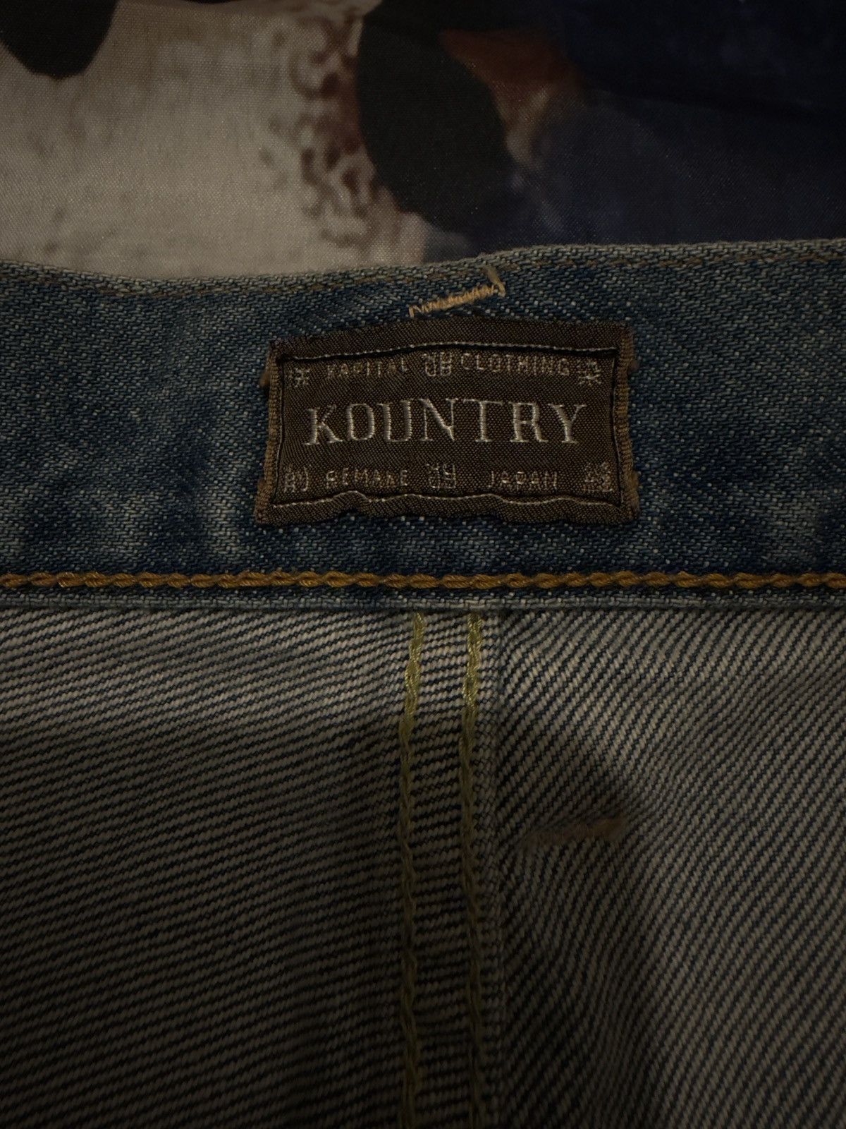 Kapital Bone Denim Shorts