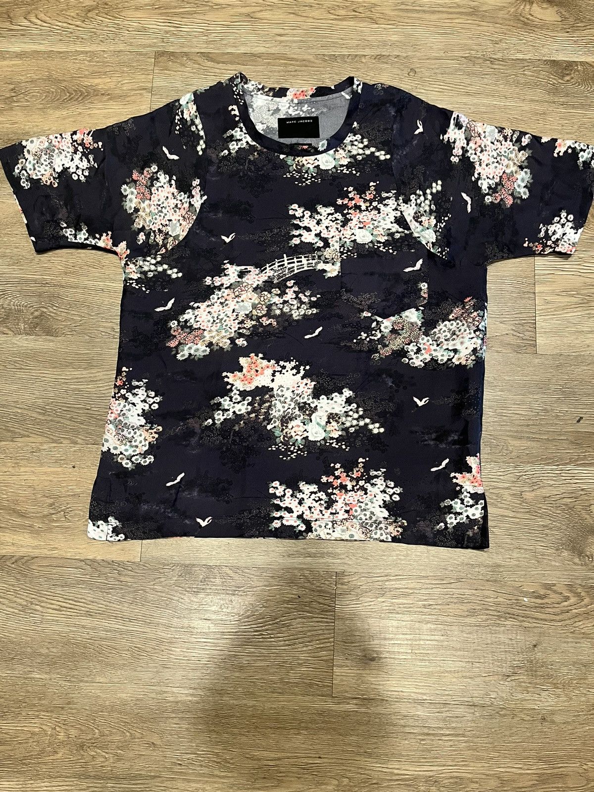 image of Marc Jacobs Floral Shirt in Black, Men's (Size Medium)