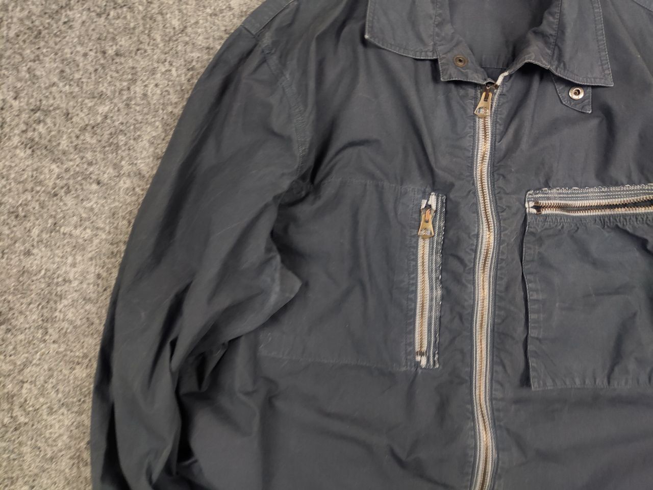 Armani Vintage Armani Jeans Pocket Zipper Light Faded Overshirt Y2K Size US L / EU 52-54 / 3 - 6 Thumbnail