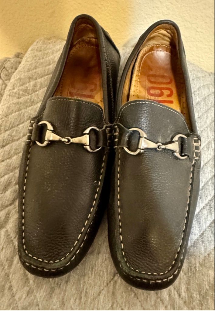 1901 Men’s Black Horsebit Loafers sz-8.5 Size US 8.5 / EU 41-42 - 2 Thumbnail
