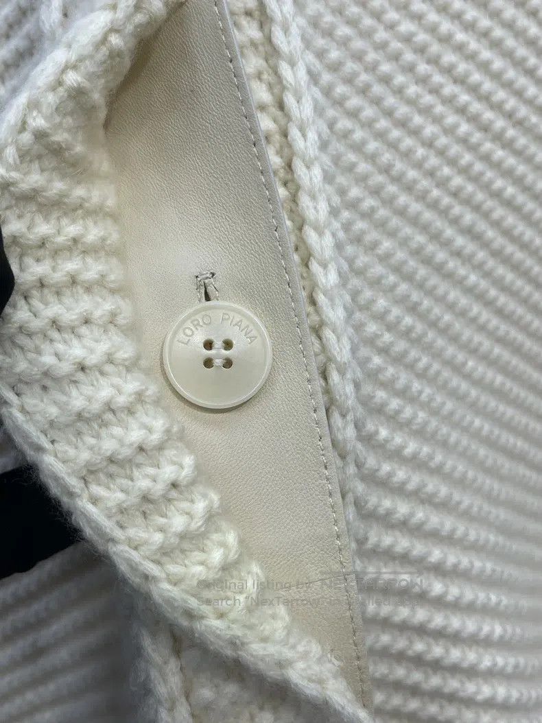 Loro Piana Loro Piana Shearling Lambskin and Cashmere Knit Jacket Size S / US 4 / IT 40 - 5 Thumbnail