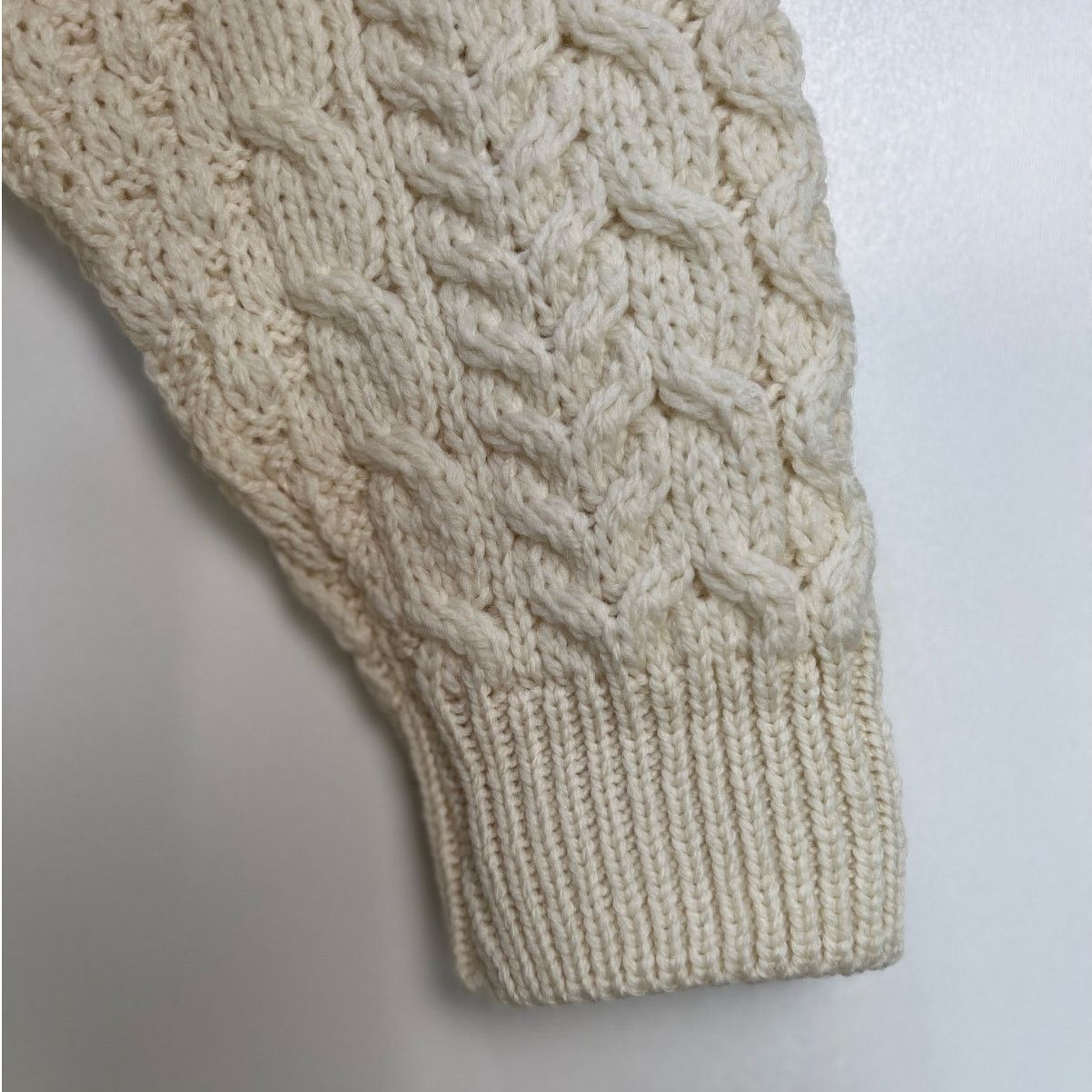 Carraig Donn Carraig Donn Merino Wool Ivory Cable Knit Pullover Sweater Size US L / EU 52-54 / 3 - 5 Thumbnail