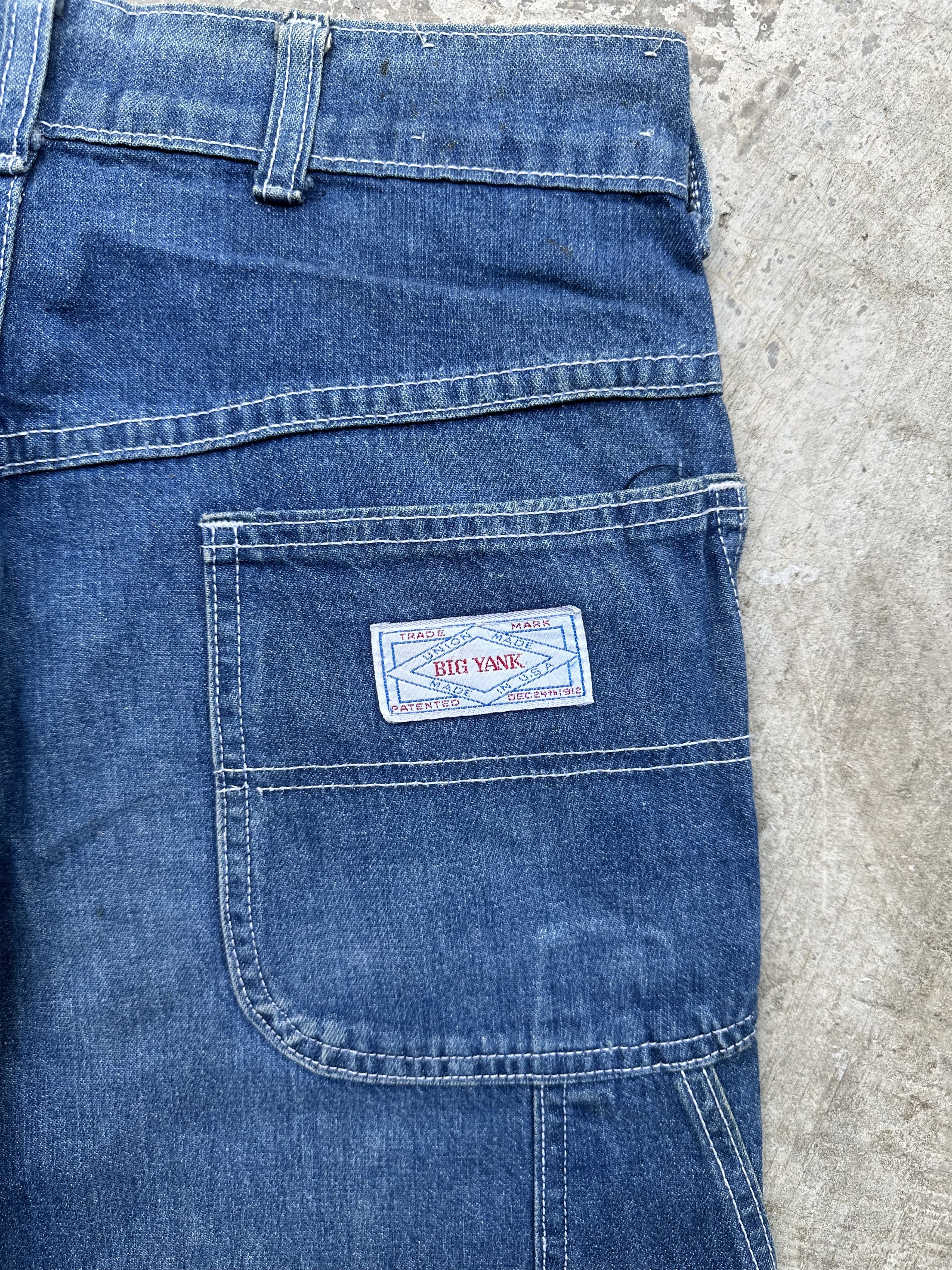 Vintage Vintage 70s Big Yank Carpenter Patina Denim Pant Size US 29 - 14 Thumbnail