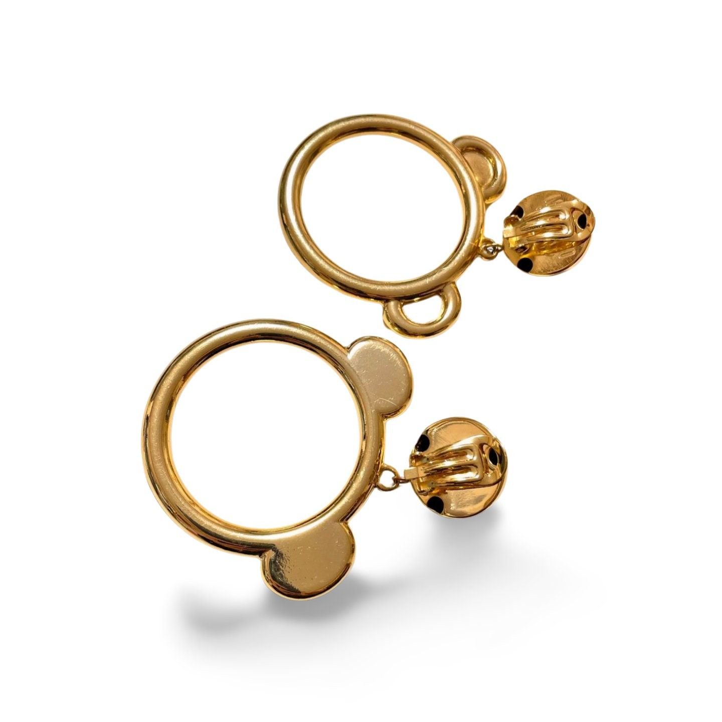 Moschino MINT. Vintage Moschino golden extra large hoop bear design. Size ONE SIZE - 8 Thumbnail