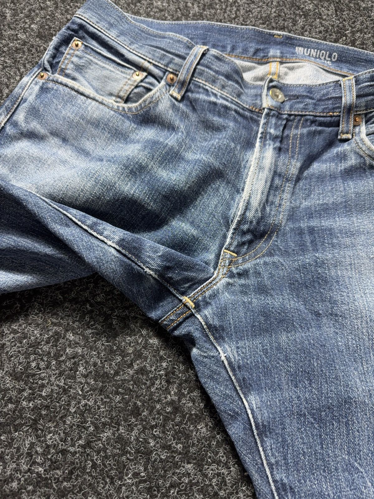 Uniqlo Vintage 00s Uniqlo Selvedge Straight Denim Jeans Japanese Size US 34 / EU 50 - 7 Thumbnail