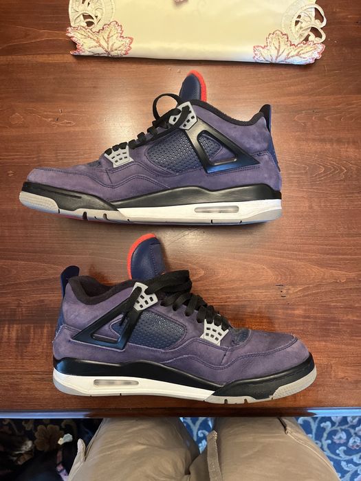 jordan 4 retro winterized loyal blue on feet