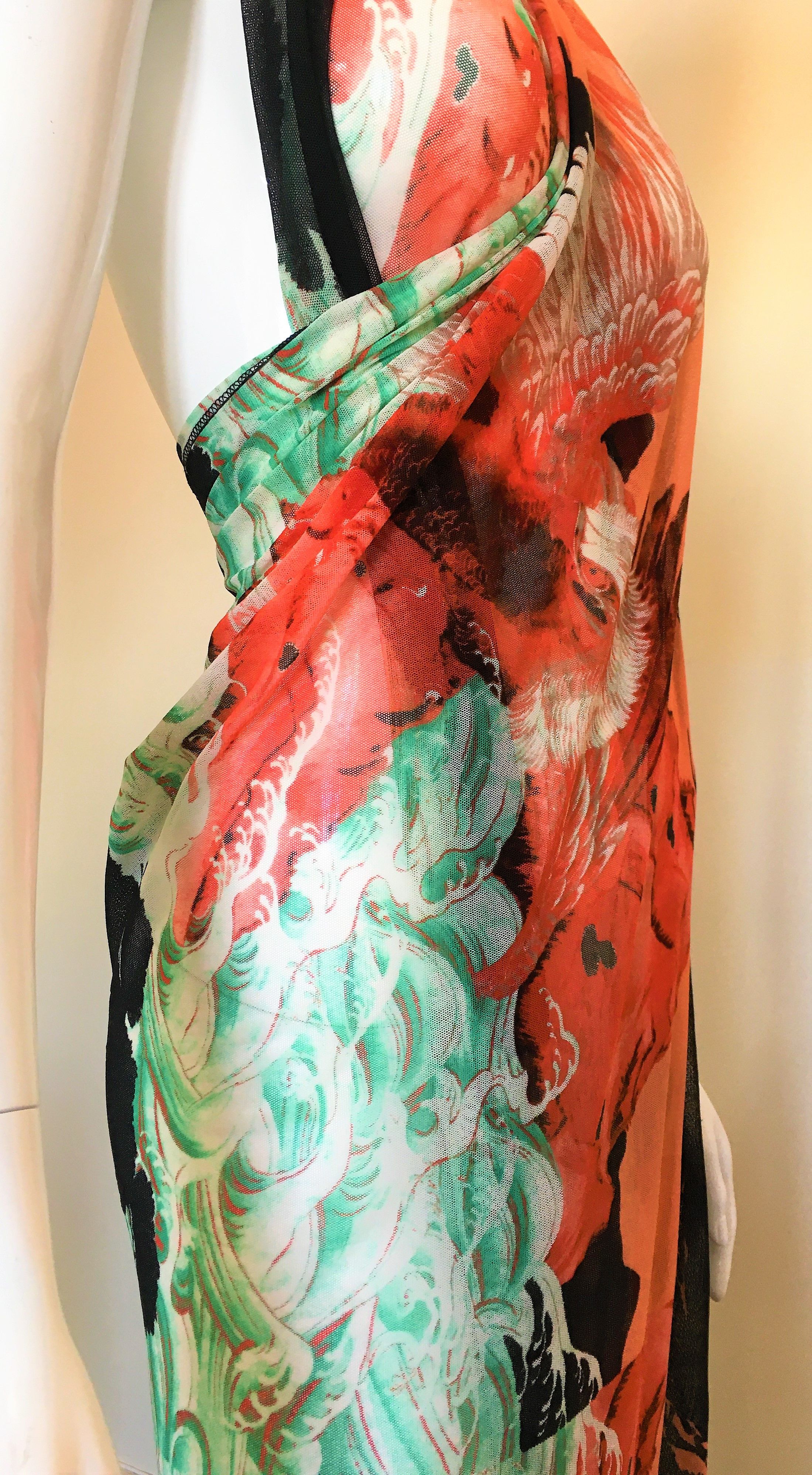Jean Paul Gaultier Jean Paul Gaultier Backless FW 1995 Mesh Medium Maxi Dress Size M / US 6-8 / IT 42-44 - 3 Thumbnail