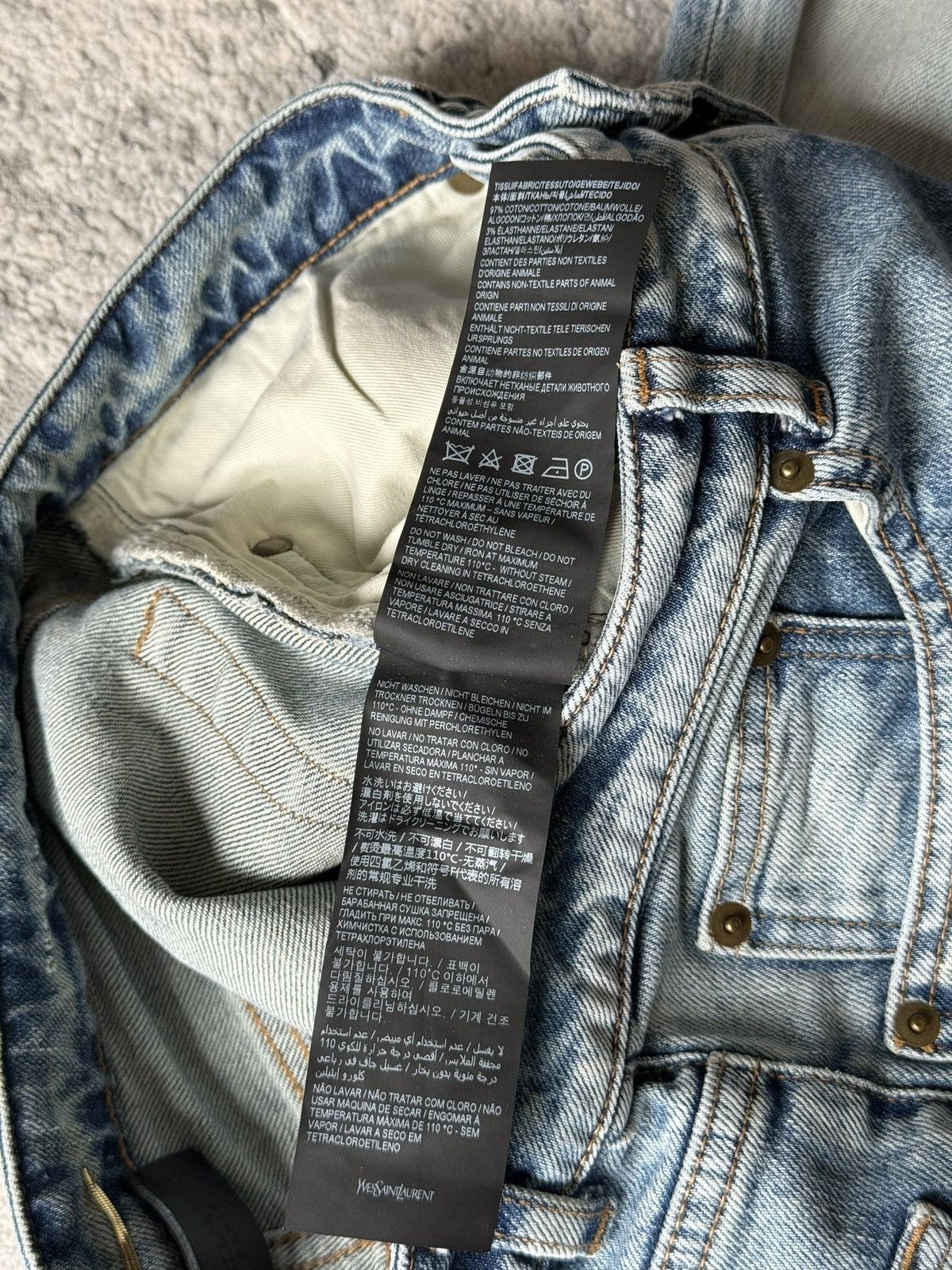 Saint Laurent Paris Saint Laurent jeans Size 29" - 8 Thumbnail