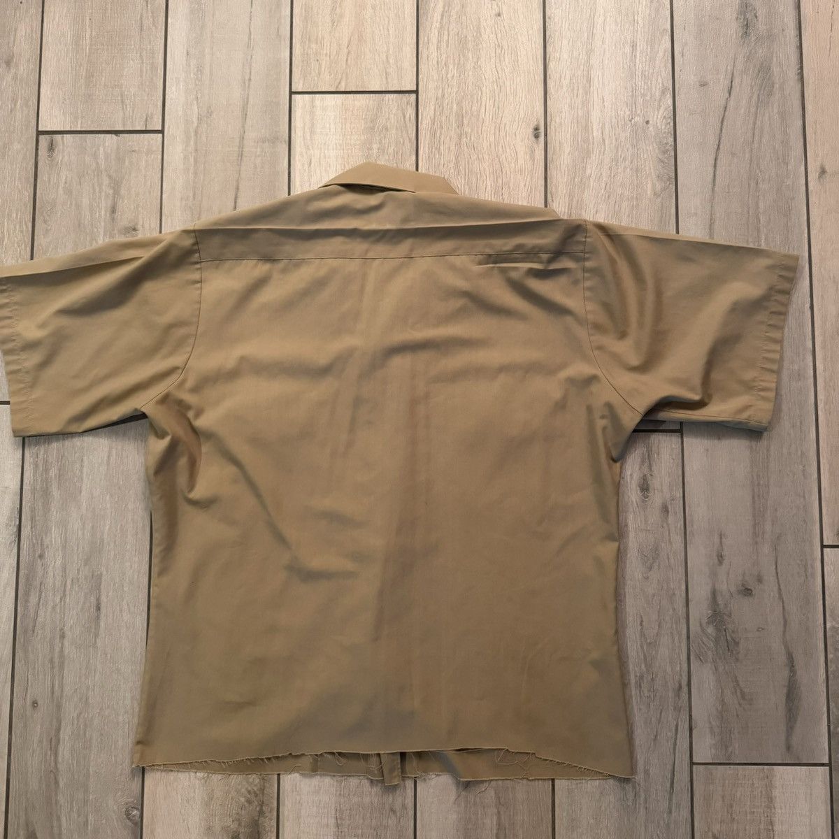 Stussy Vintage 70s Earth Tone Tan Military Cropped Pocket Button Up Size US M / EU 48-50 / 2 - 14 Thumbnail