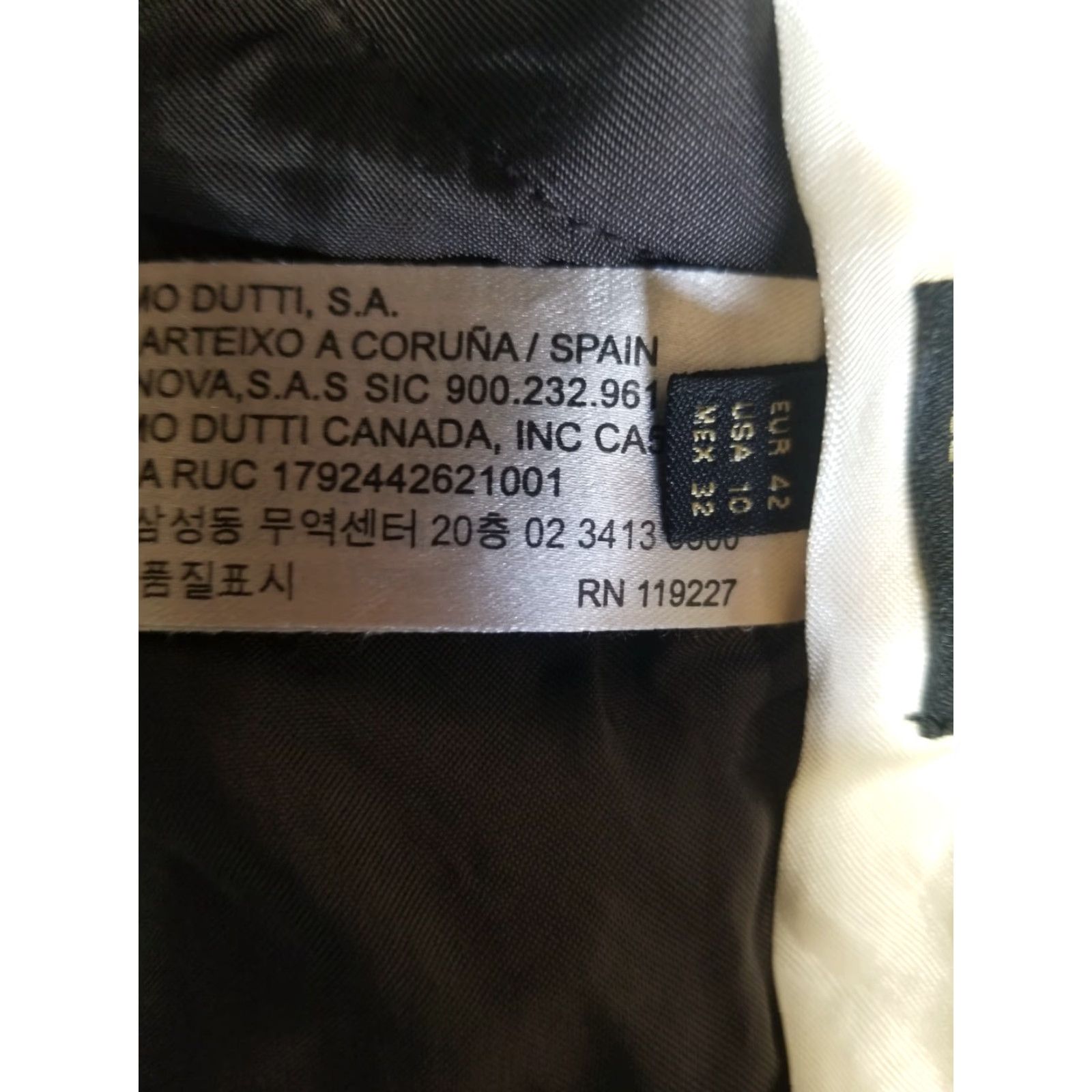 Massimo Dutti Massimo Dutti Trousers Women Straight Wool Blend Brown Size 10 Comfort Geometric Pattern Size 32" / US 10 / IT 46 - 7 Thumbnail
