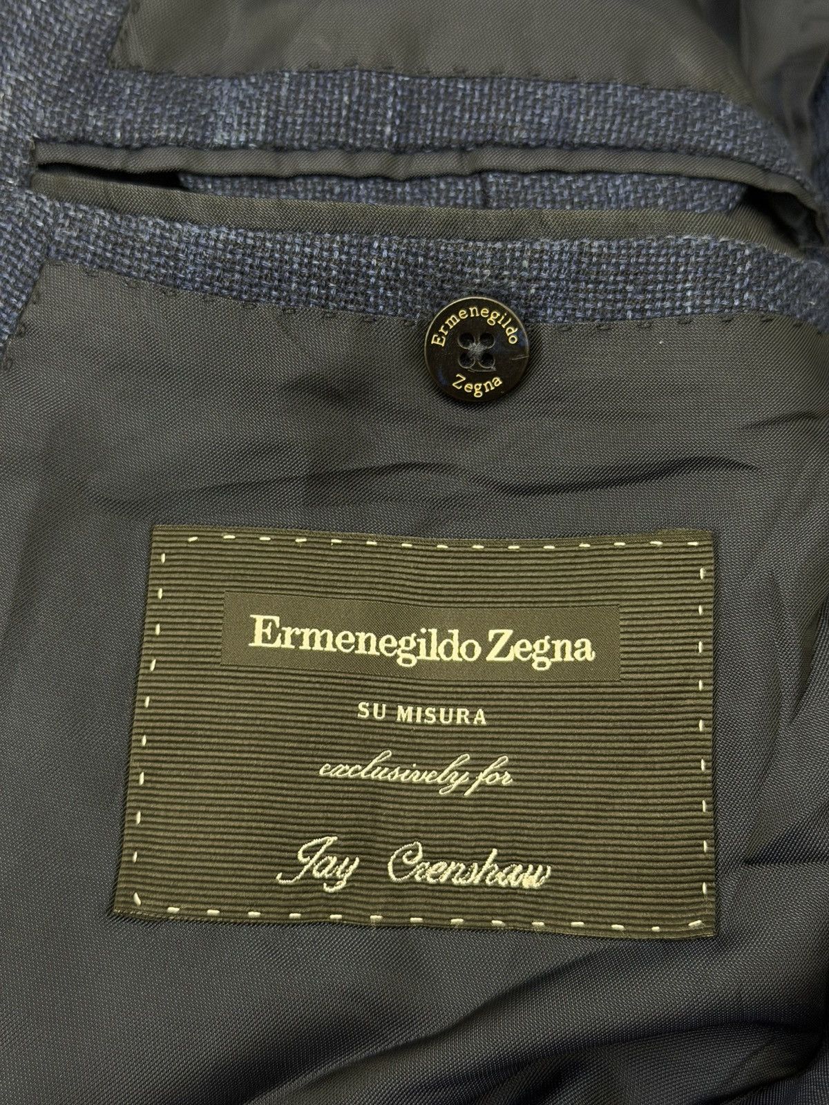 Ermenegildo Zegna Ermenegildo Zegna Su Misura Cashmere Silk Hemp Blazer 52 L Size 52L - 4 Thumbnail