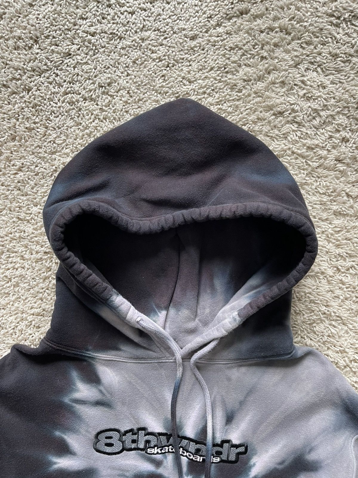 8THWNDR 8thwndr Skateboards Tie-Dye Gray and Black Hoodie Size US M / EU 48-50 / 2 - 8 Thumbnail