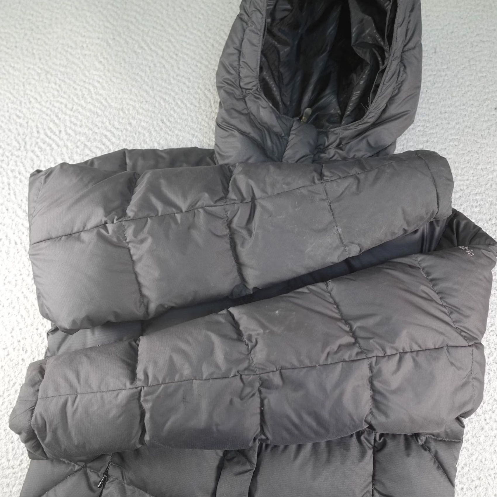 Vintage Columbia Puffer Jacket Womens Medium Gray Down Insulated Hooded Omni-Shield Jacket Women M Gray Down Insulated Hooded Omni-Shield Puffer Jacket Size M / US 6-8 / IT 42-44 - 4 Thumbnail