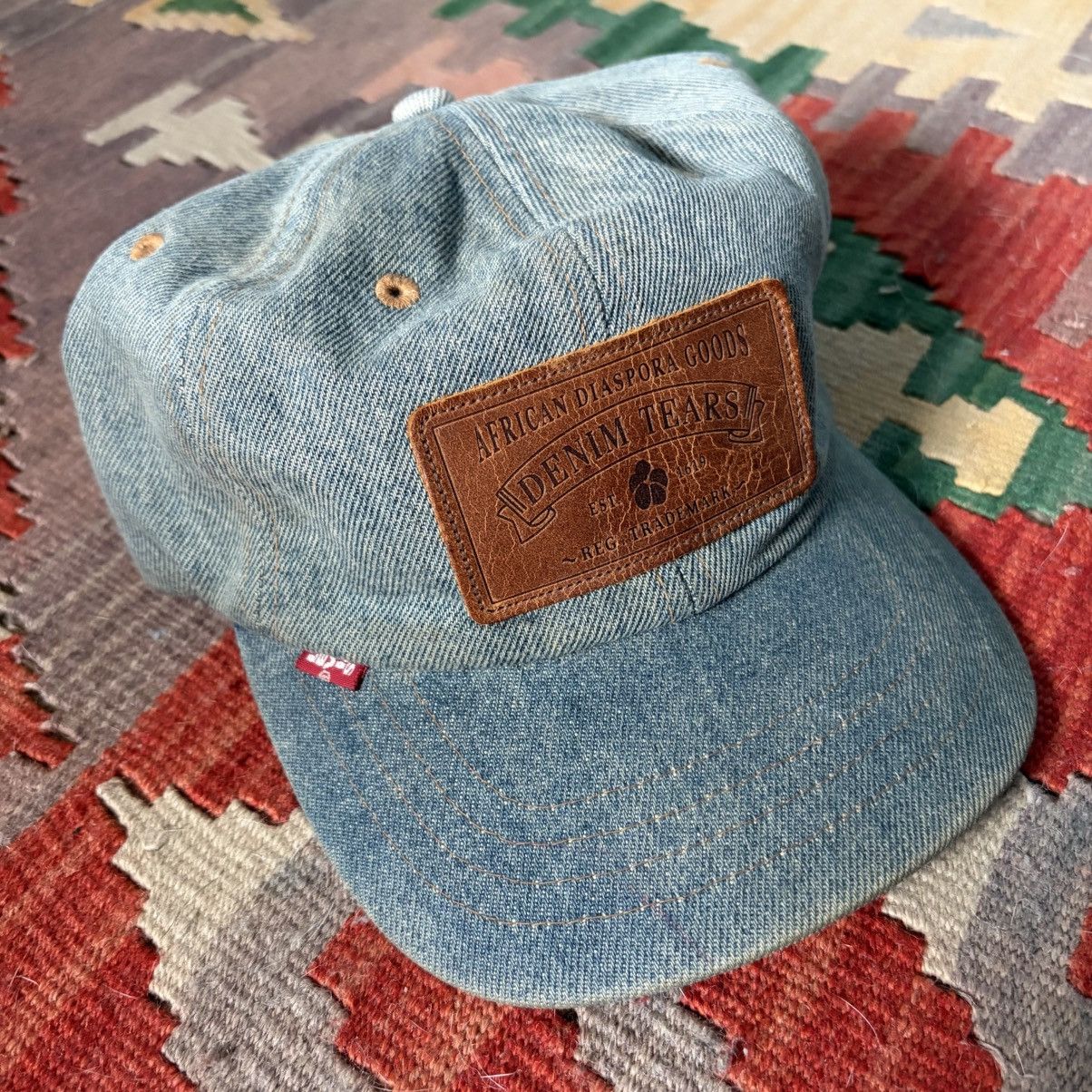 DENIM TEARS × Levi's Denim Tears Levis Strapback Hat Size ONE SIZE - 2 Thumbnail