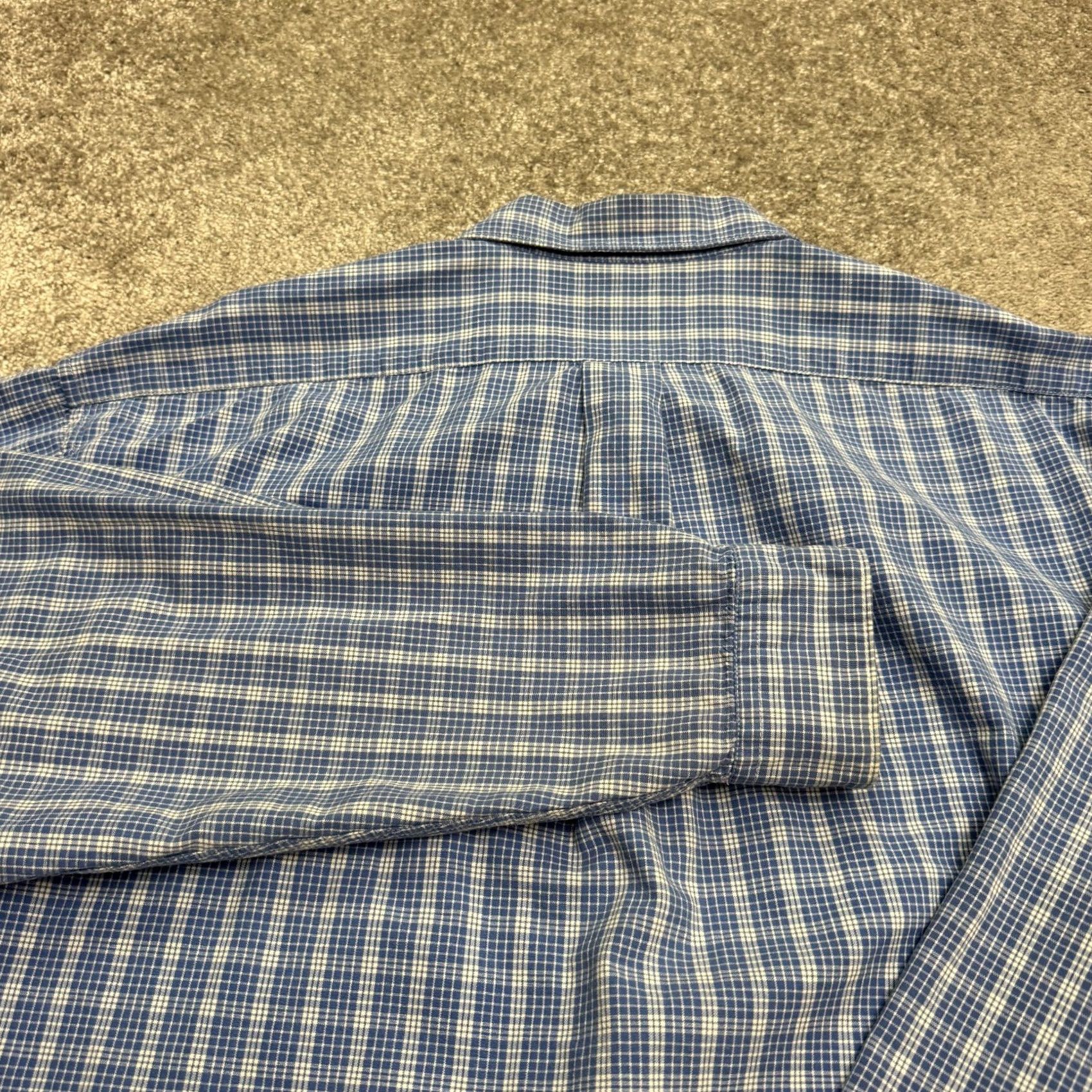 J.Crew J.CREW Button-Up Shirt Men XL Tall Blue Plaid Long Sleeve Cotton Casual Shirt Size US XL / EU 56 / 4 - 4 Thumbnail