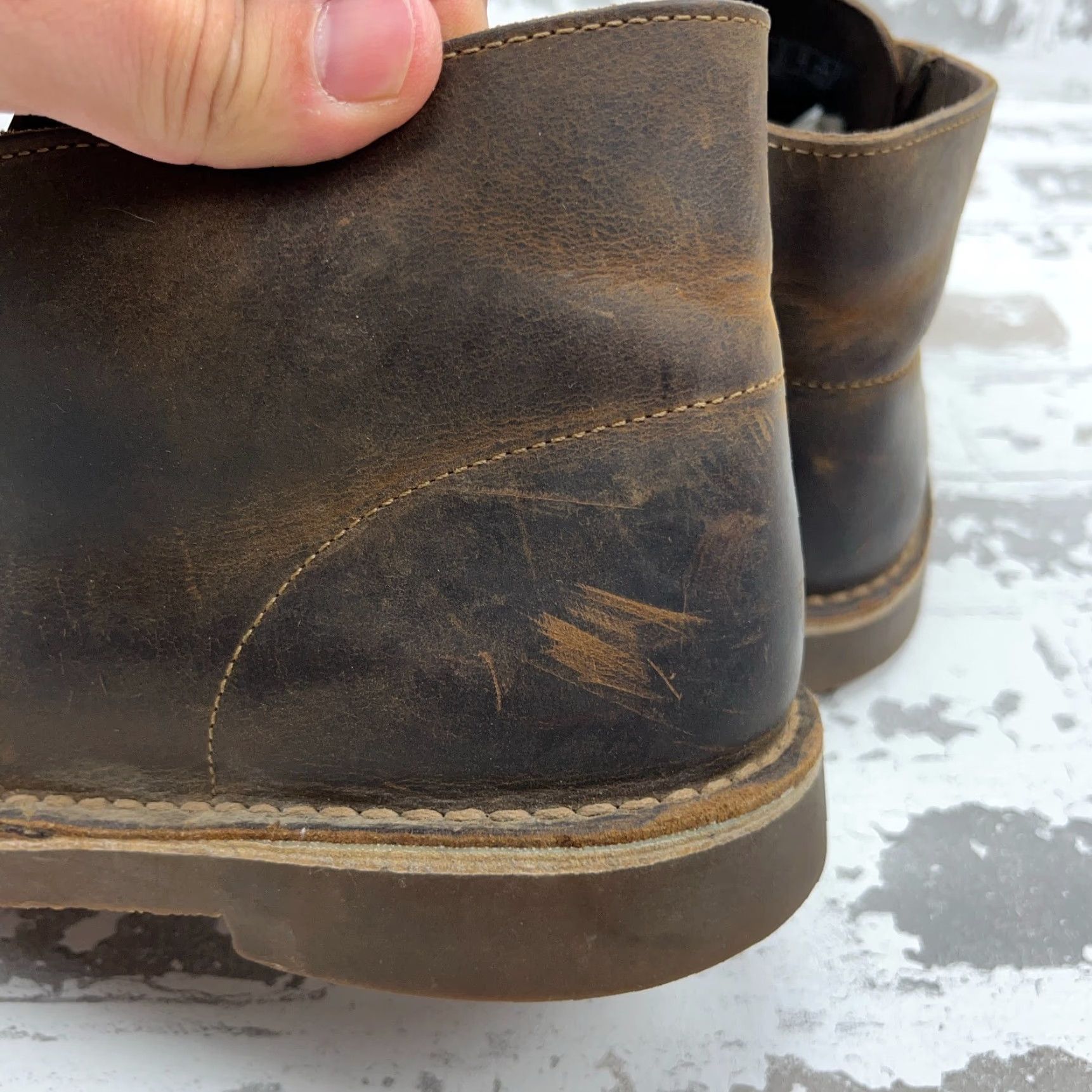 Clarks Clarks Bushacre 2 Chukka Ankle Boots Men 9 Brown Leather Lace Up Size US 9 / EU 42 - 6 Thumbnail
