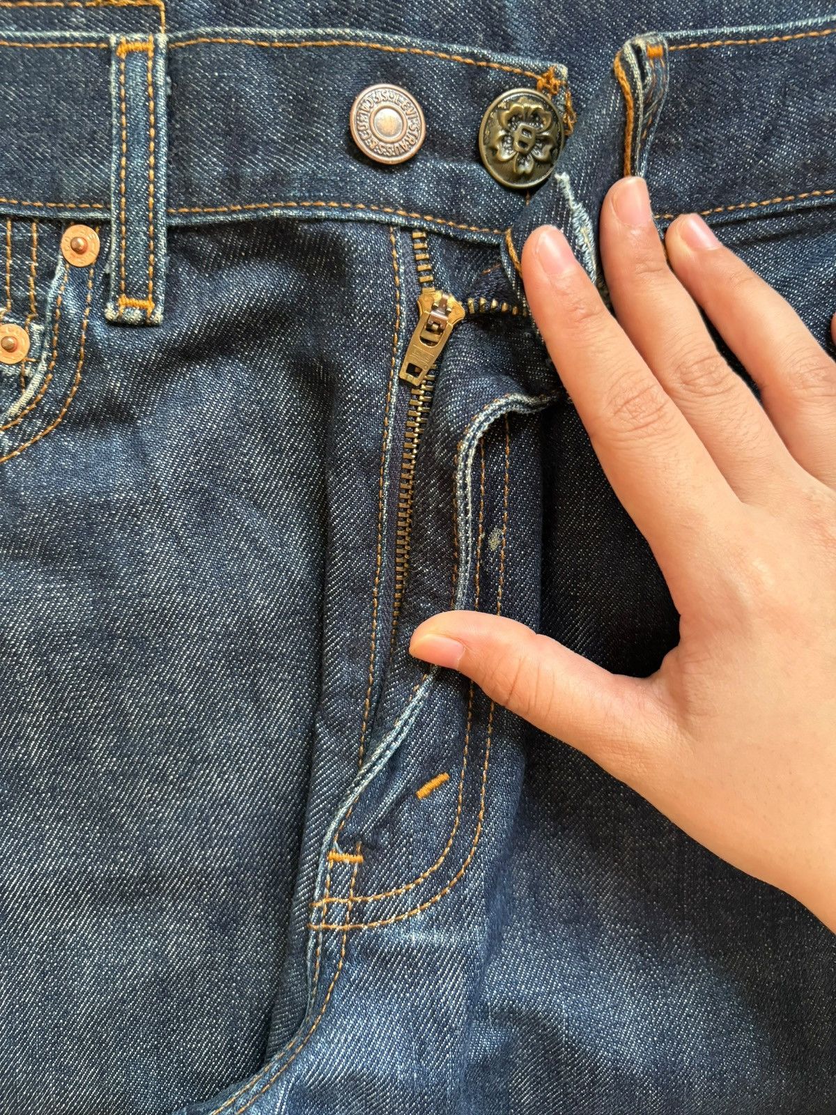 Levi's Vintage 90s Levis 505 Blue Wash Distressed Jeans Size US 29 - 3 Thumbnail