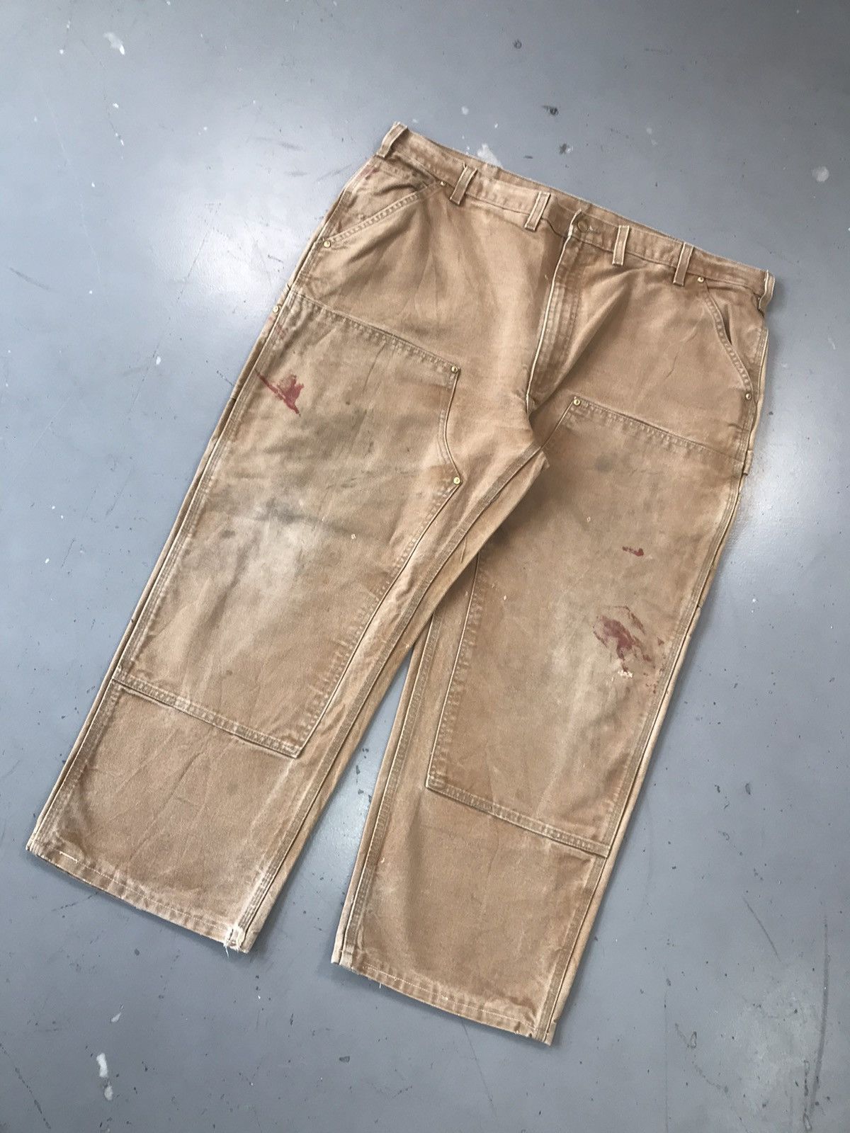 Carhartt × Vintage Vintage Carhartt B01 BRN double knee denim Size US 44 / EU 60 - 2 Thumbnail