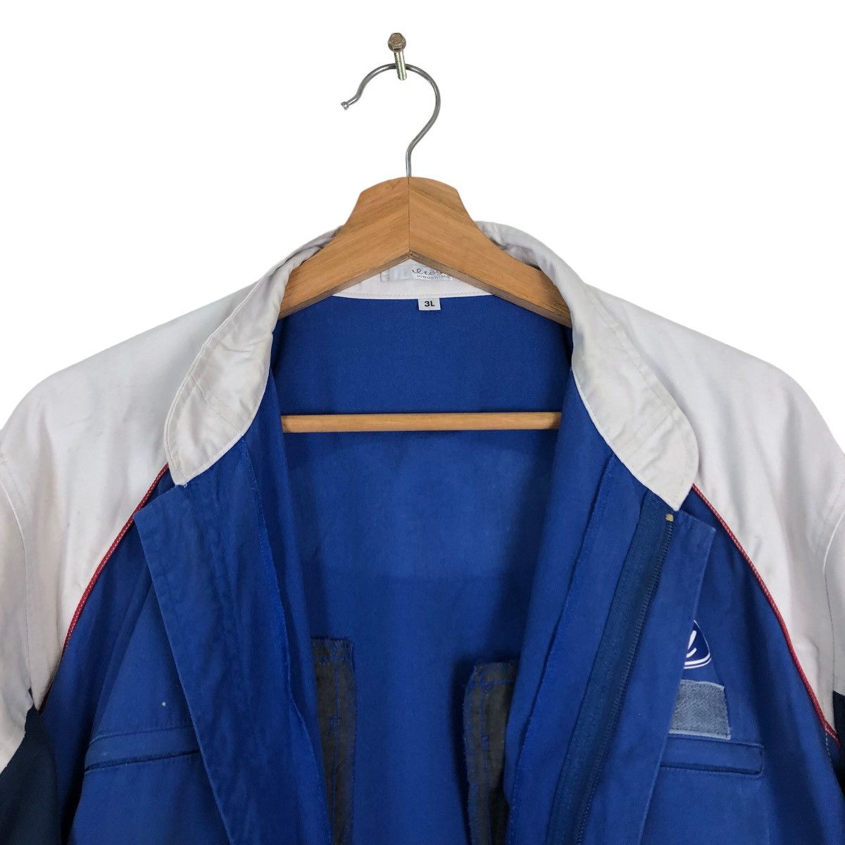 Japanese Brand VINTAGE OVERALL WORK RACING FORD BIG LOGO RACING WEAR Size US 44 / EU 60 - 8 Thumbnail