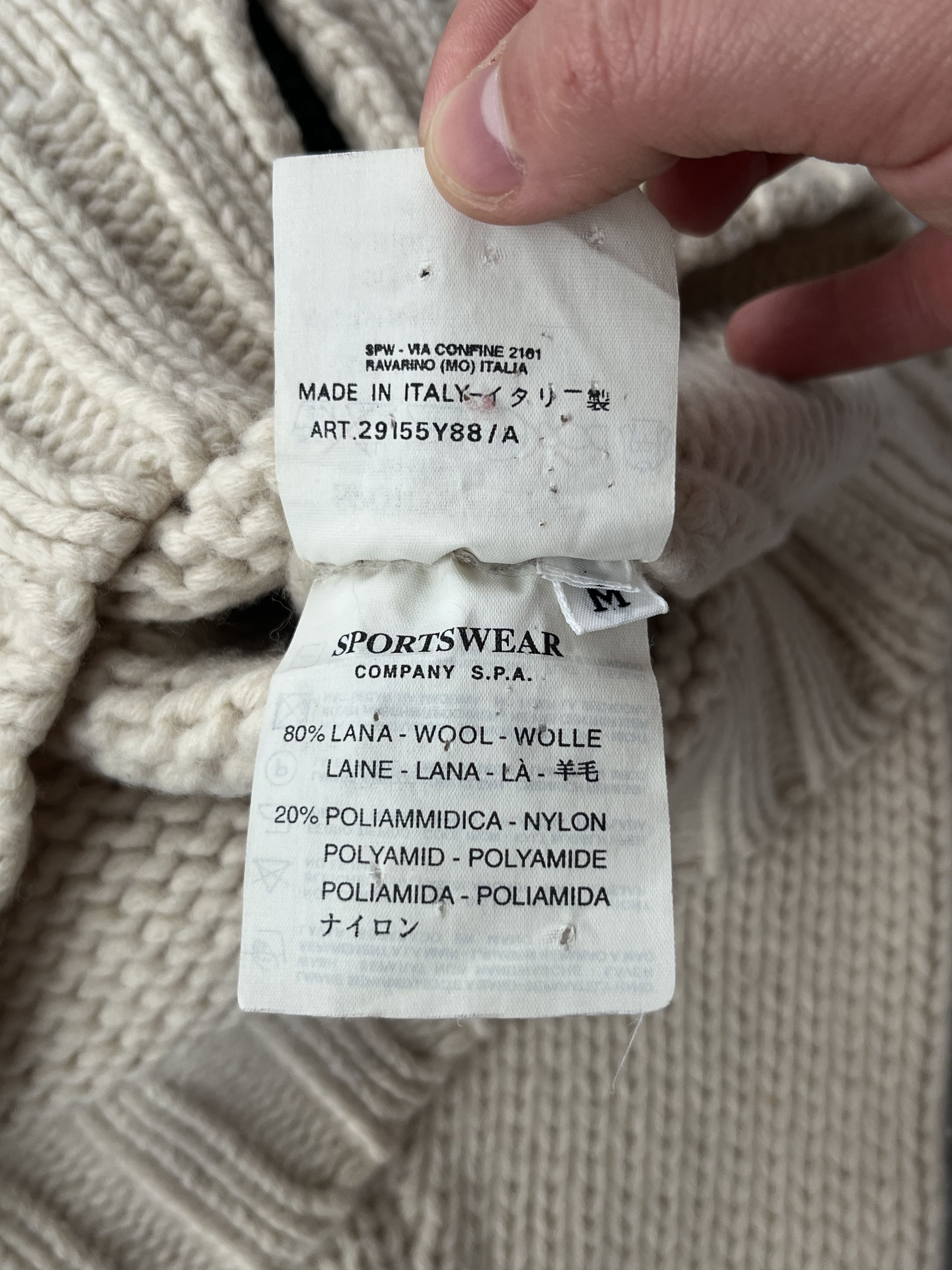 Stone Island STONE ISLAND Vintage Full Zip Knitwear MADE IN ITALY Size US M / EU 48-50 / 2 - 12 Thumbnail