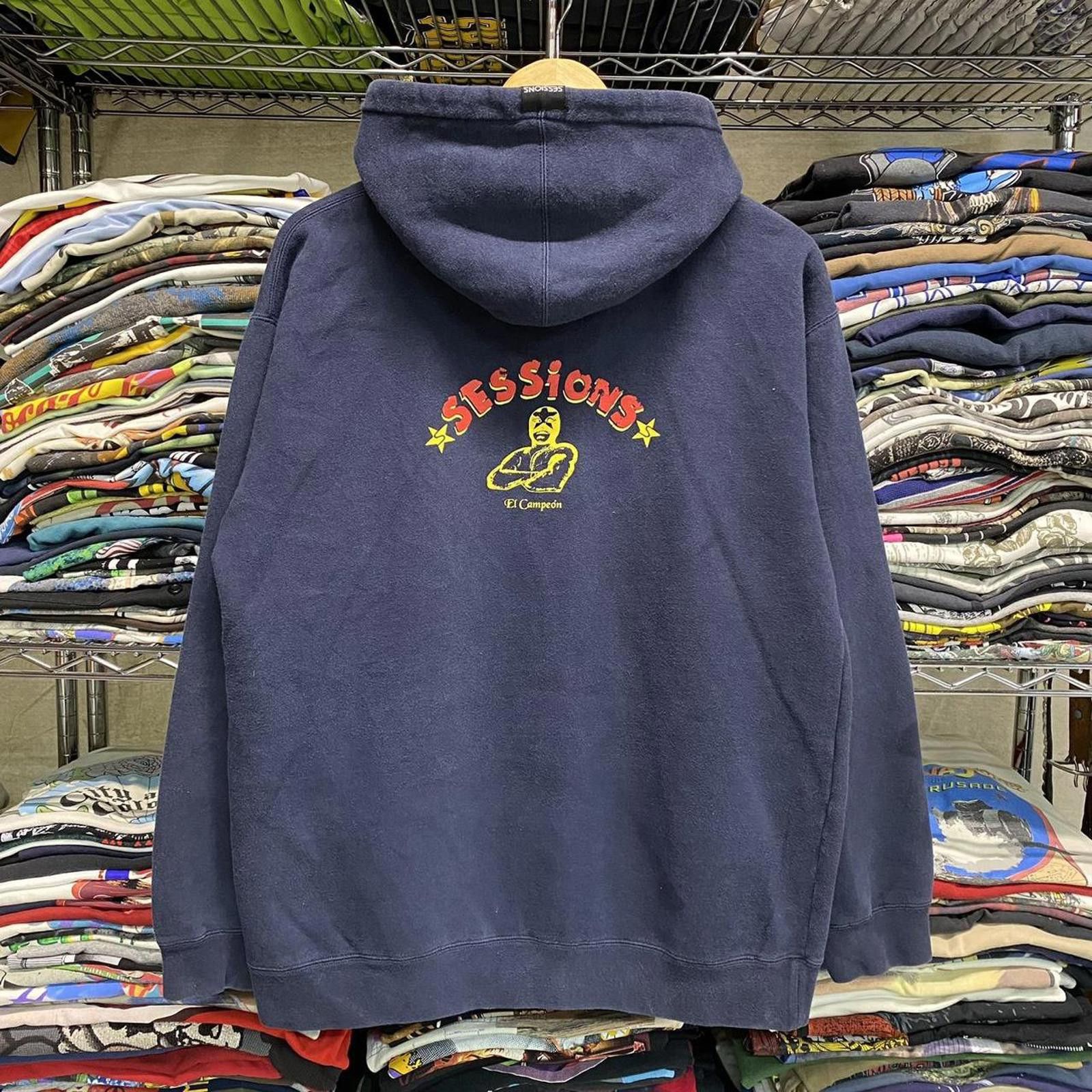 Sessions 90s/y2k sessions skate zip up hoodie luchador el campeón Size US M / EU 48-50 / 2 - 2 Thumbnail