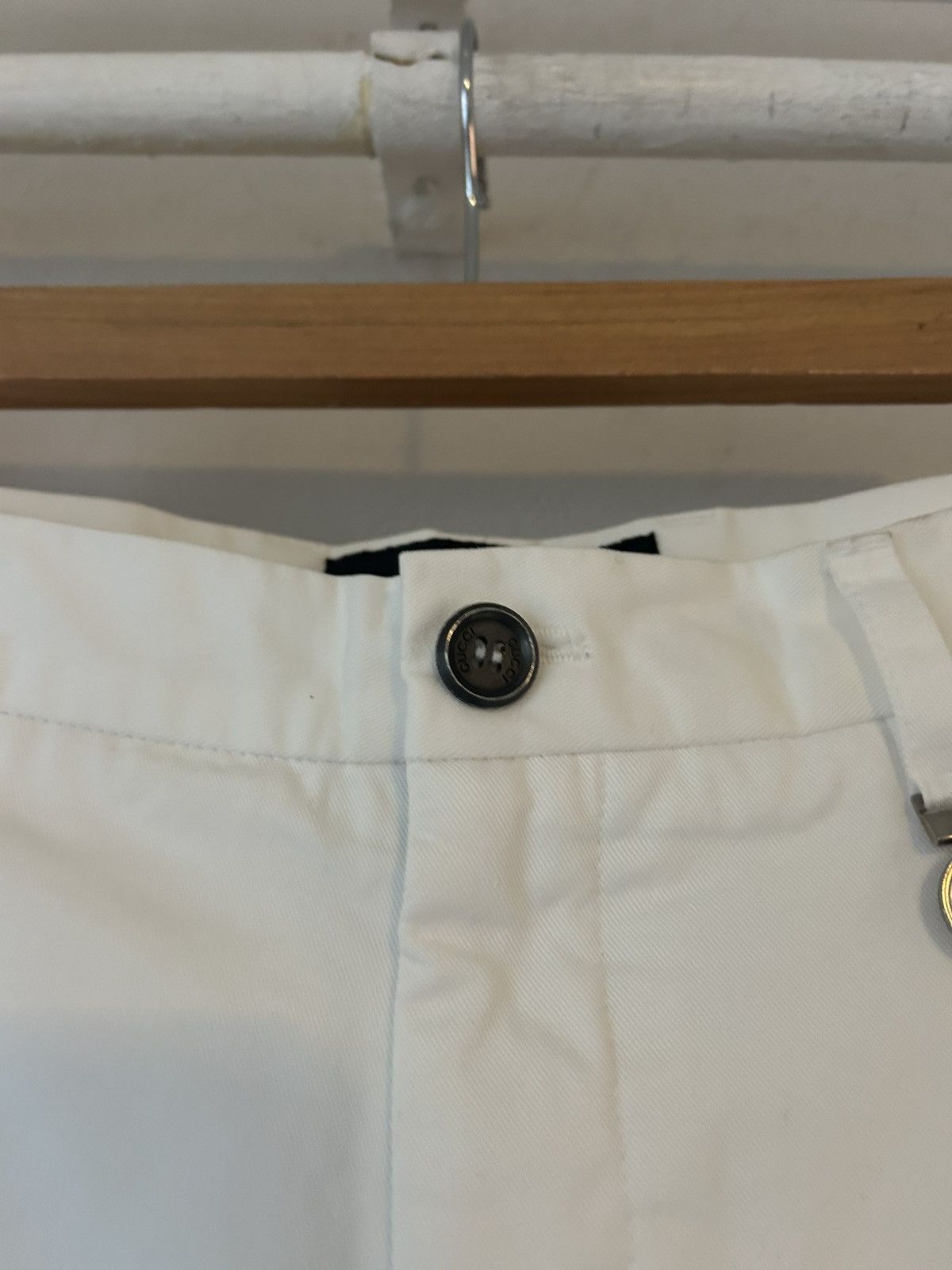 Gucci Gucci White Cotton-Blend Trousers – Size 54 Size US 38 / EU 54 - 10 Thumbnail