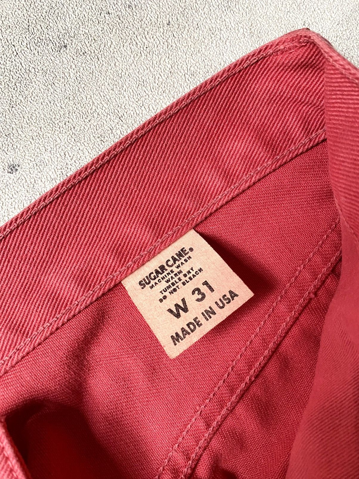 Sugar Cane 🔥RARE🔥 VTG SUGAR CANE RED DENIM Size US 31 - 14 Thumbnail