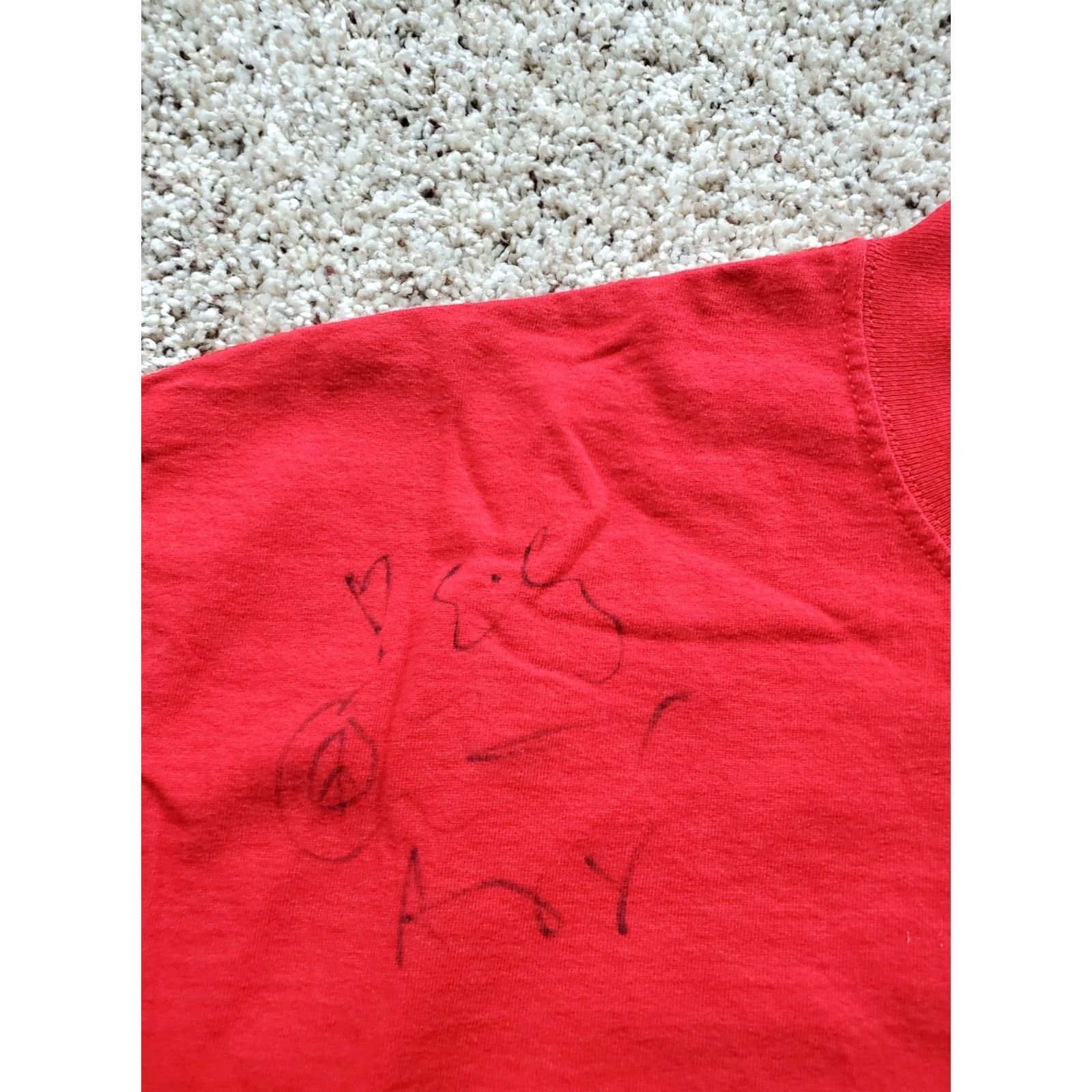 Vintage VINTAGE Indigo Girls Become You Shirt Mens XL Red Graphic Autograph Signed Frog Crown Size US XL / EU 56 / 4 - 4 Thumbnail