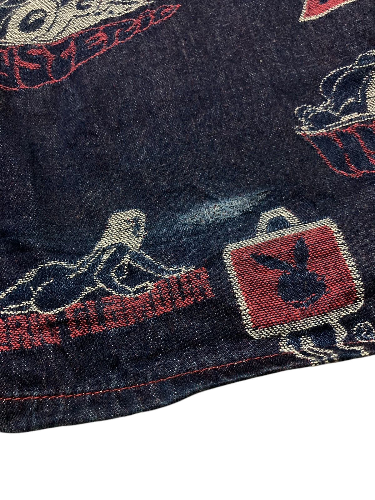 Hysteric Glamour × Vintage Hysteric Glamour Full Print Logo Flare Denim Pants Size 30" / US 8 / IT 44 - 12 Thumbnail
