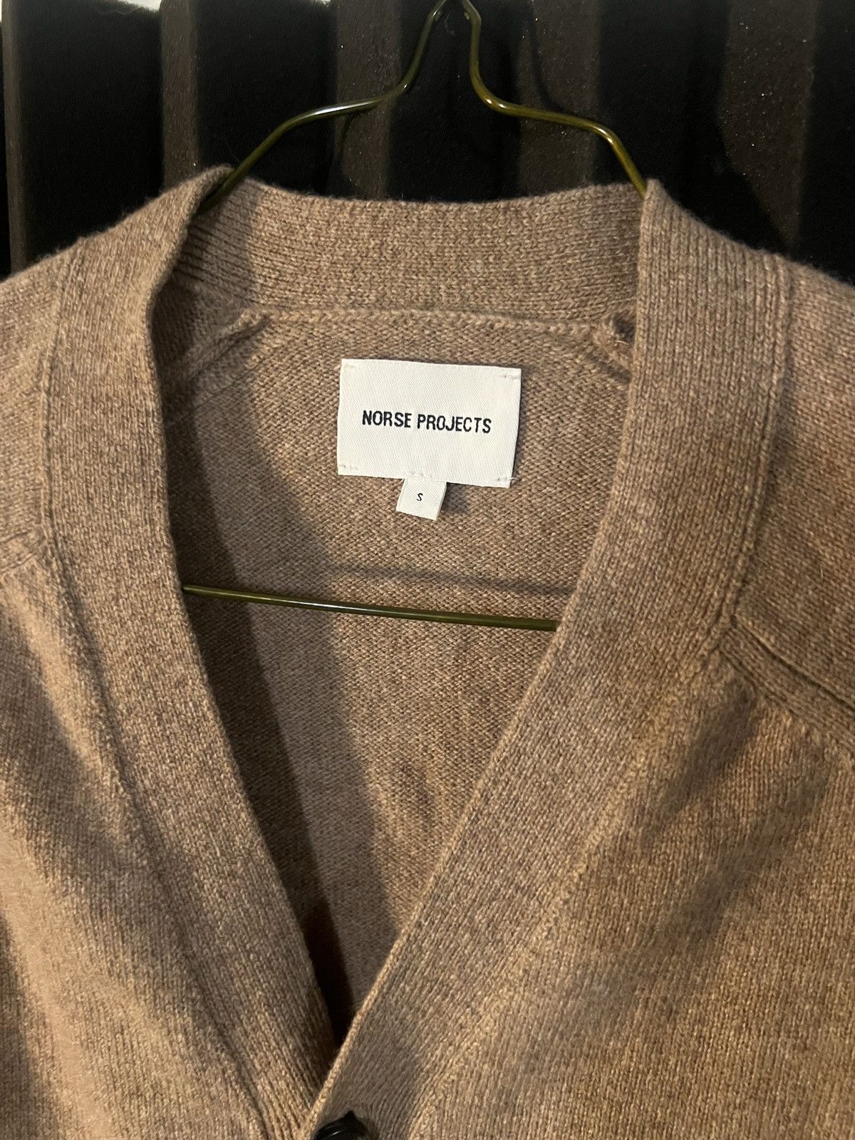 Norse Projects Norse Projects Kasper N Intarsia Cardigan Utility Khaki Size US S / EU 44-46 / 1 - 3 Thumbnail