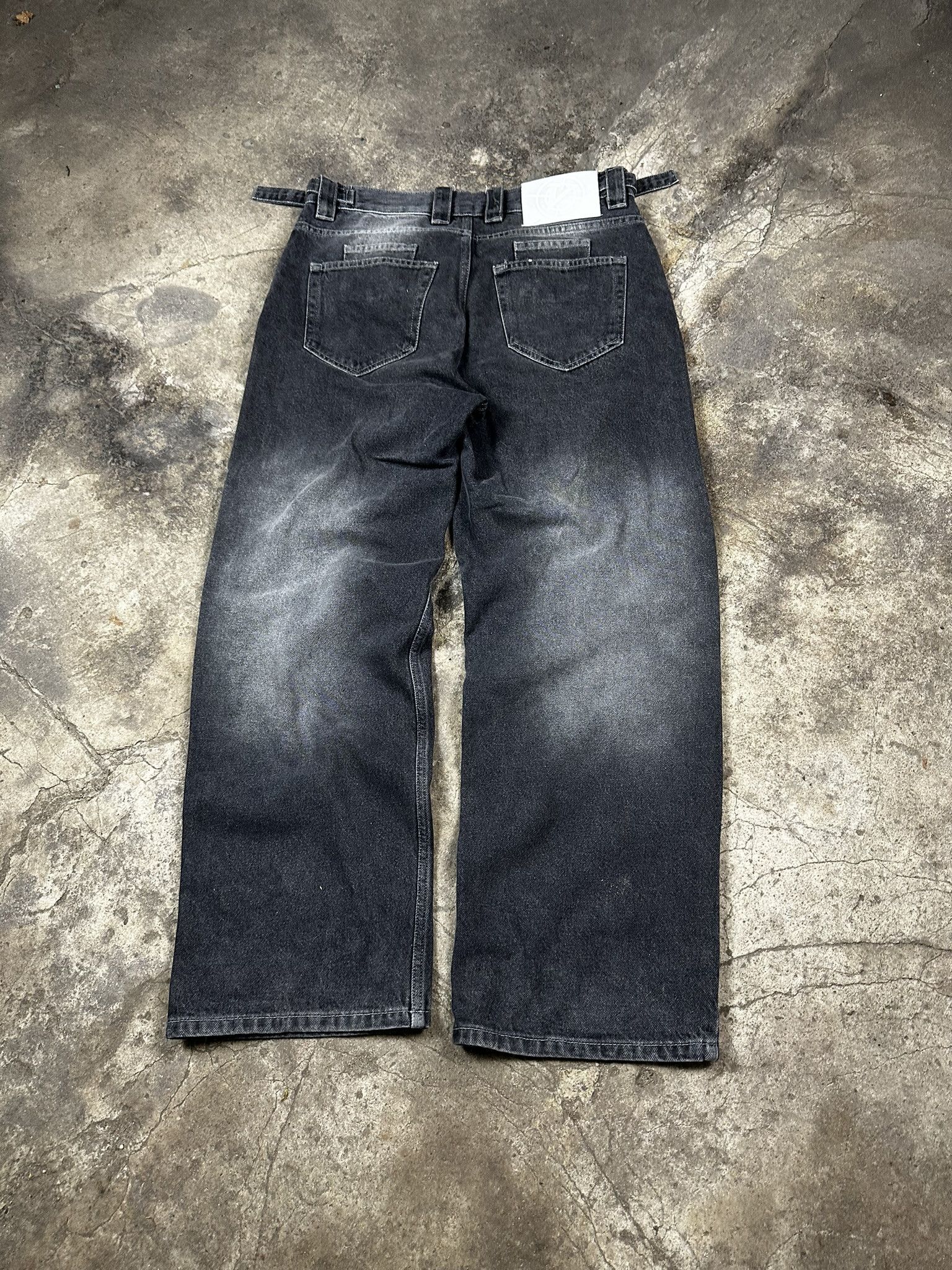 Other Vicinity Stonewashed Oversized Denim Pants Size US 30 / EU 46 - 4 Thumbnail