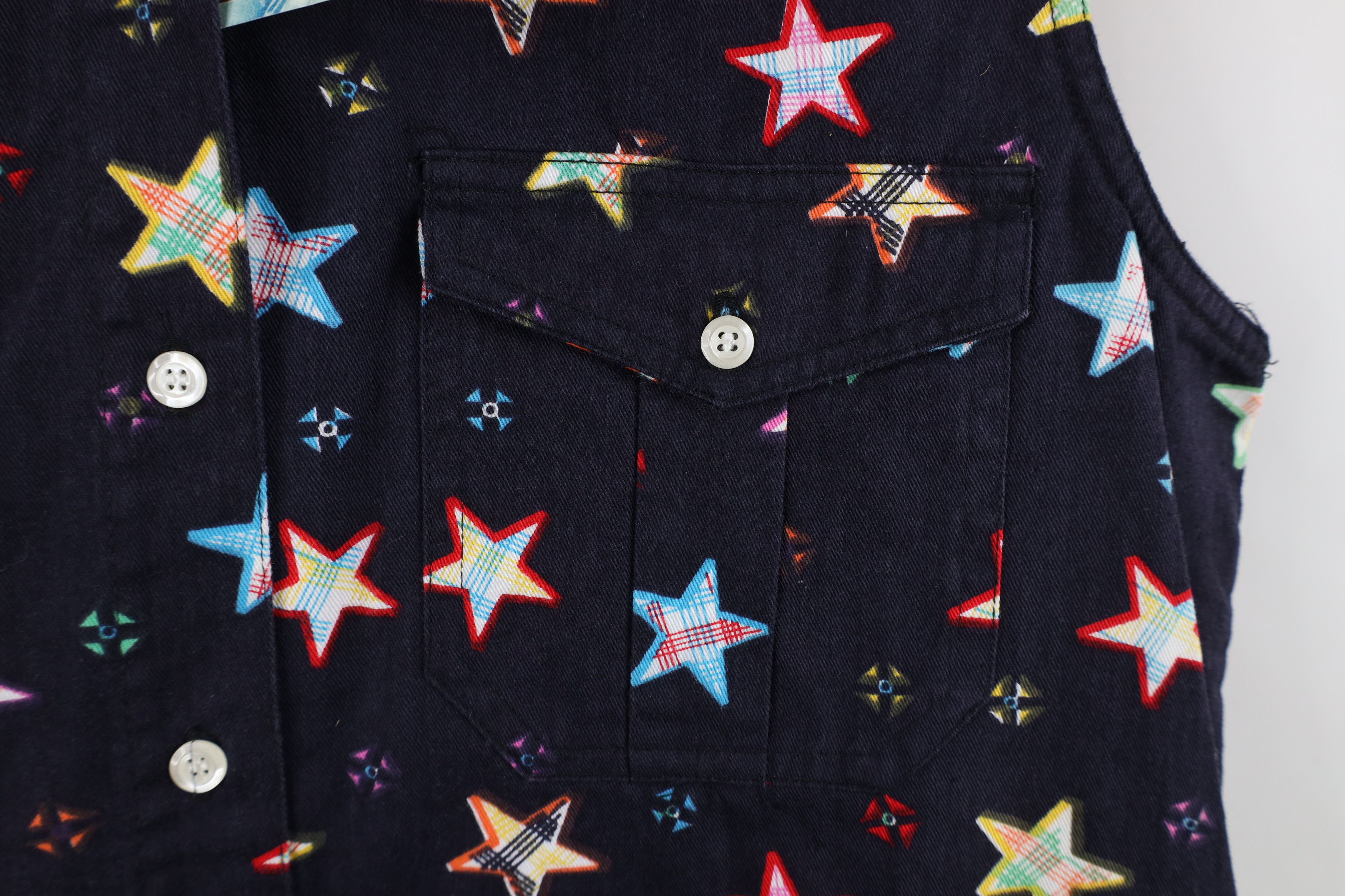 Vintage Deadstock Vintage 90s Streetwear Sleeveless Button Shirt Size M / US 6-8 / IT 42-44 - 4 Thumbnail