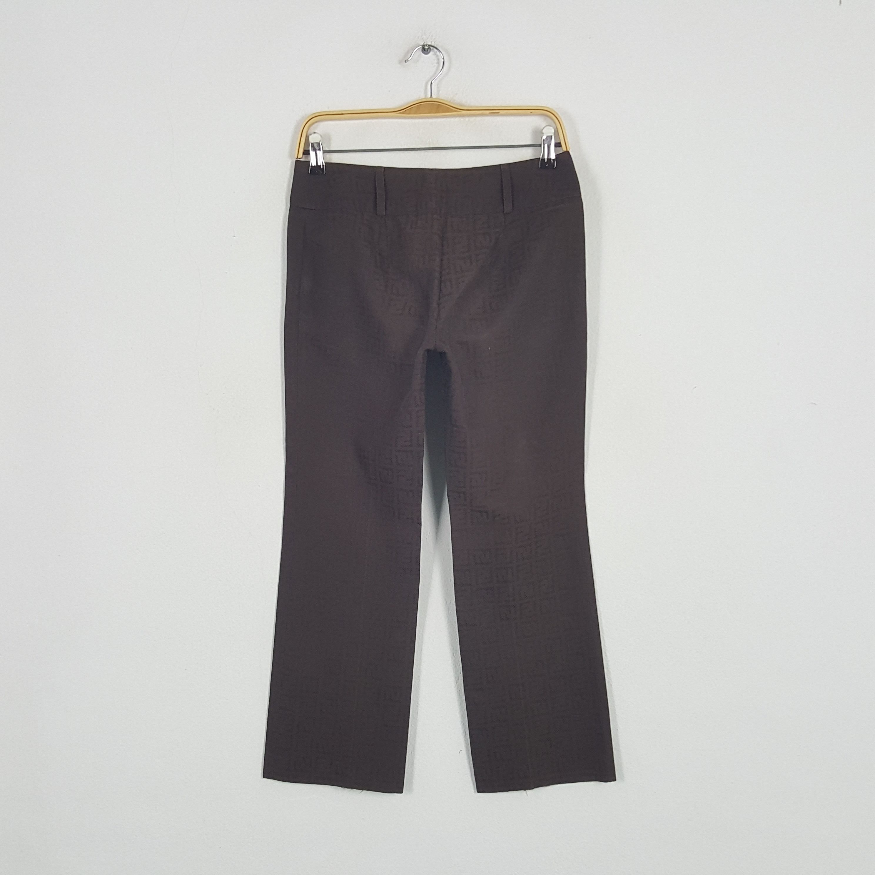Fendi × Vintage Vintage Fendi Italian Designer Monogram Art Trousers Pants Size US 27 - 4 Thumbnail